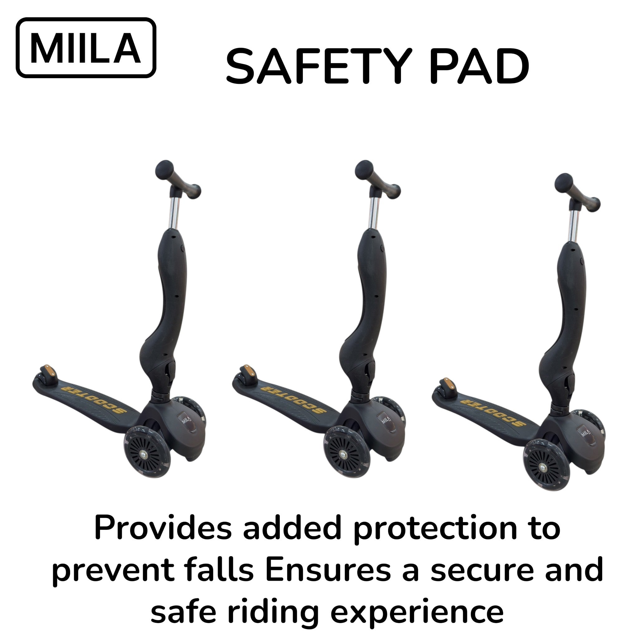 MIILA SCOOTER 2 IN 1 BLACK