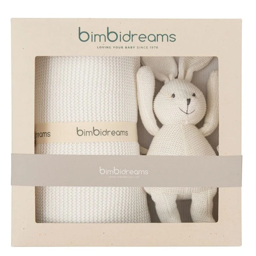 Bimbidreams (Blanket +Plush Toy) White