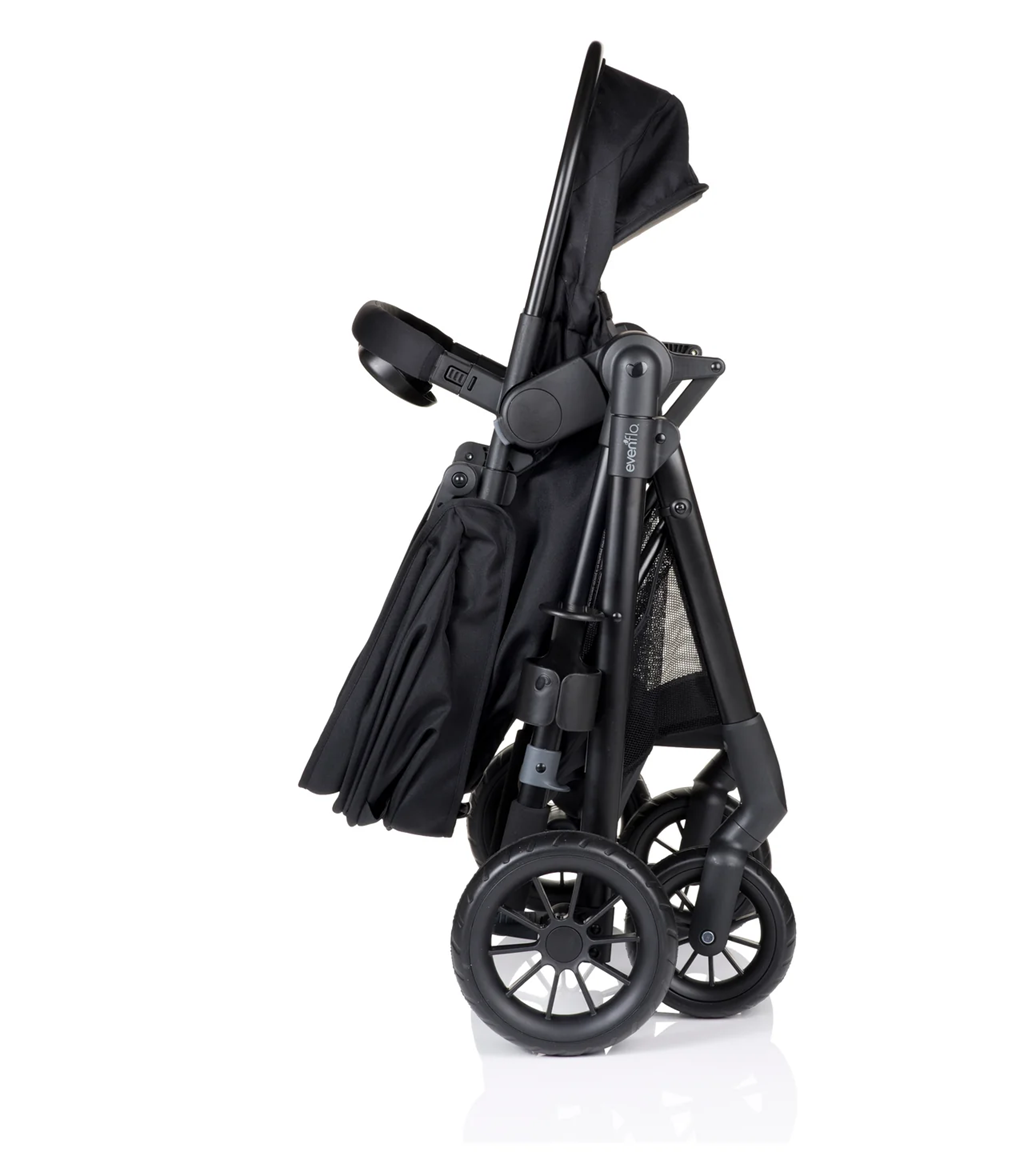 Evenflo - Pivot Modular Travel System with LiteMax Infant Car Seat - Casual Gray