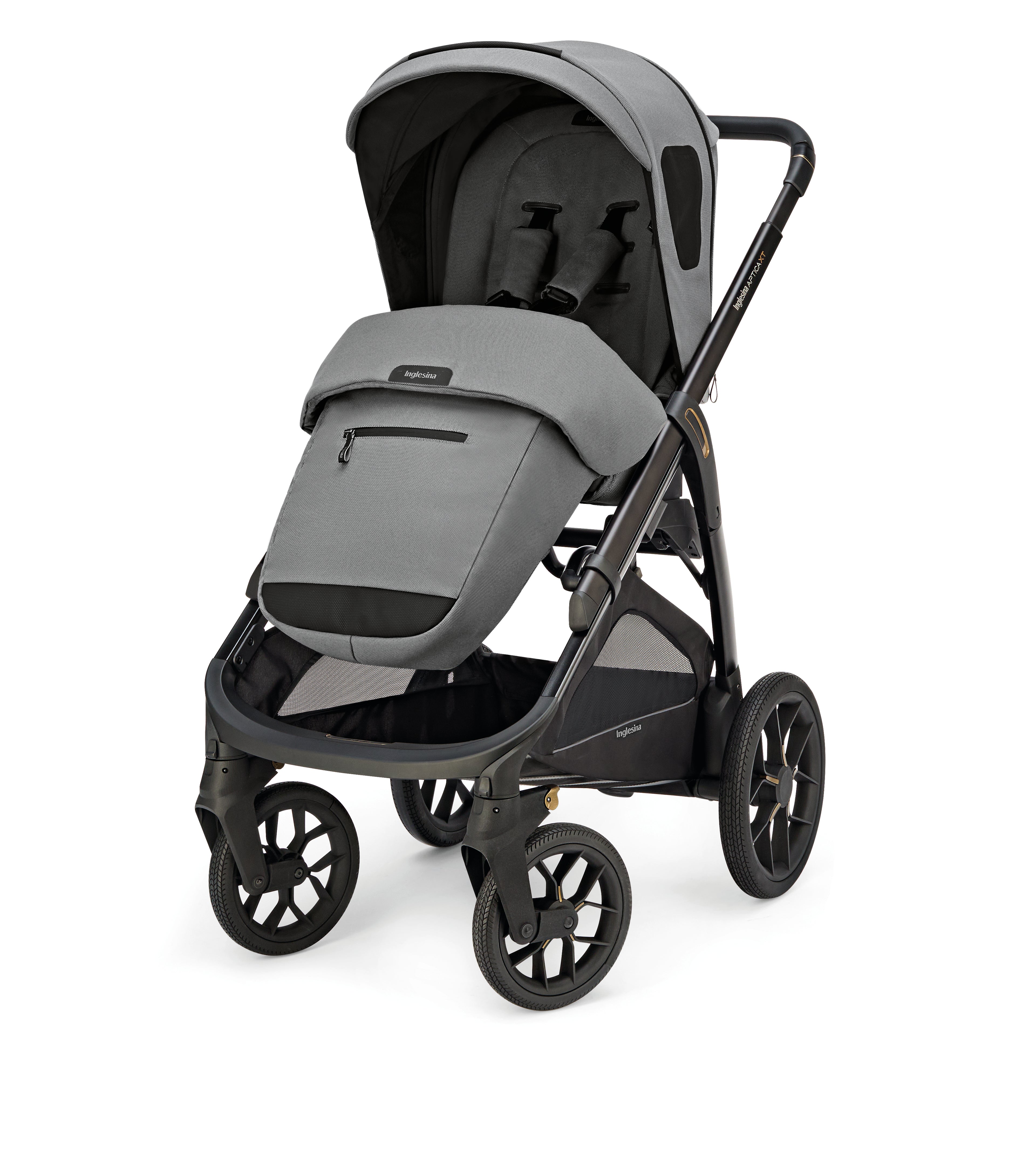 INGLESINA APTICA XT STROLLER CANYON GREY+CHASSIS BLACK 4 IN 1 FULL SET