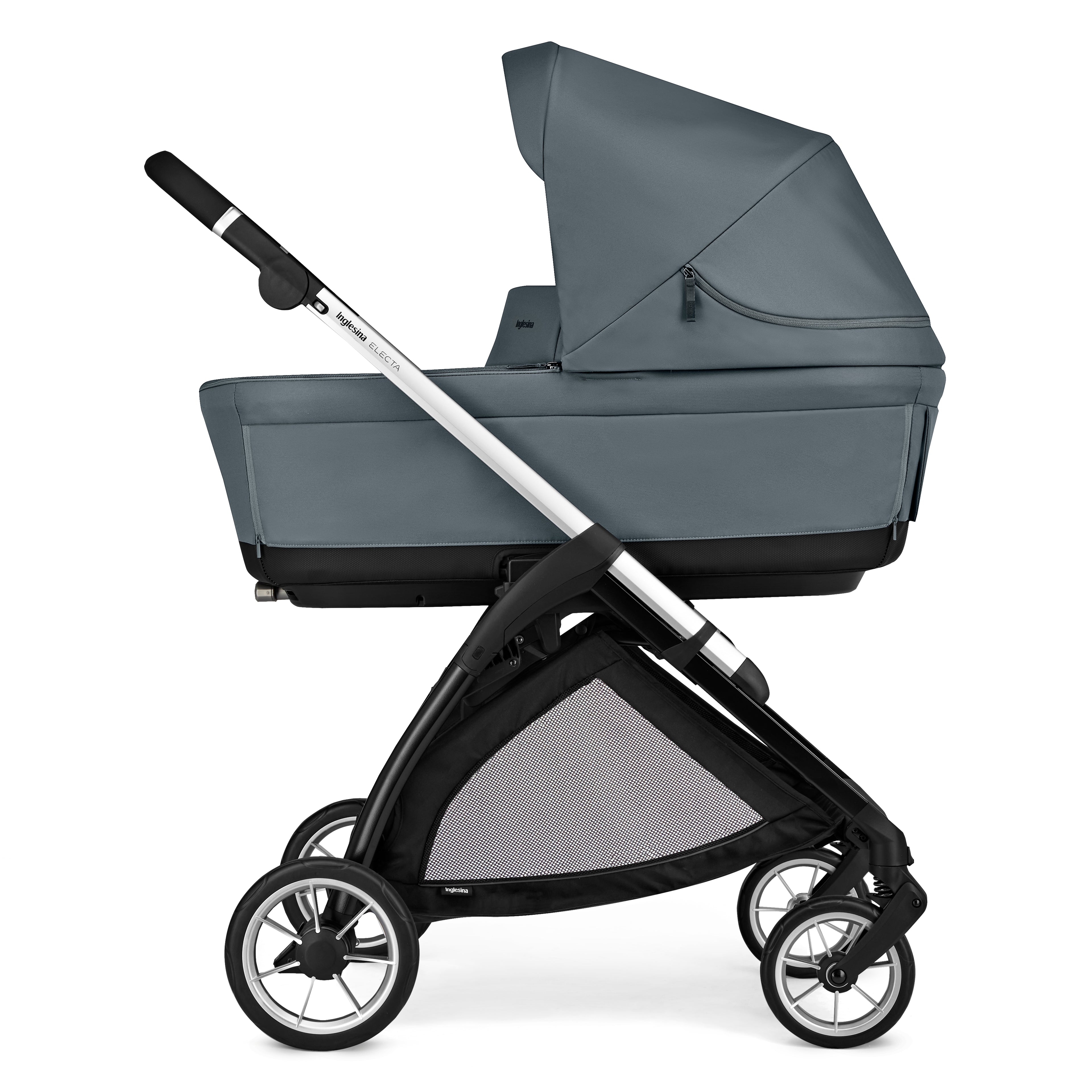 INGLESINA ELECTA STROLLER DARWIN UNION GREY+ CHASSIS BLACK 4 IN 1 FULL SET
