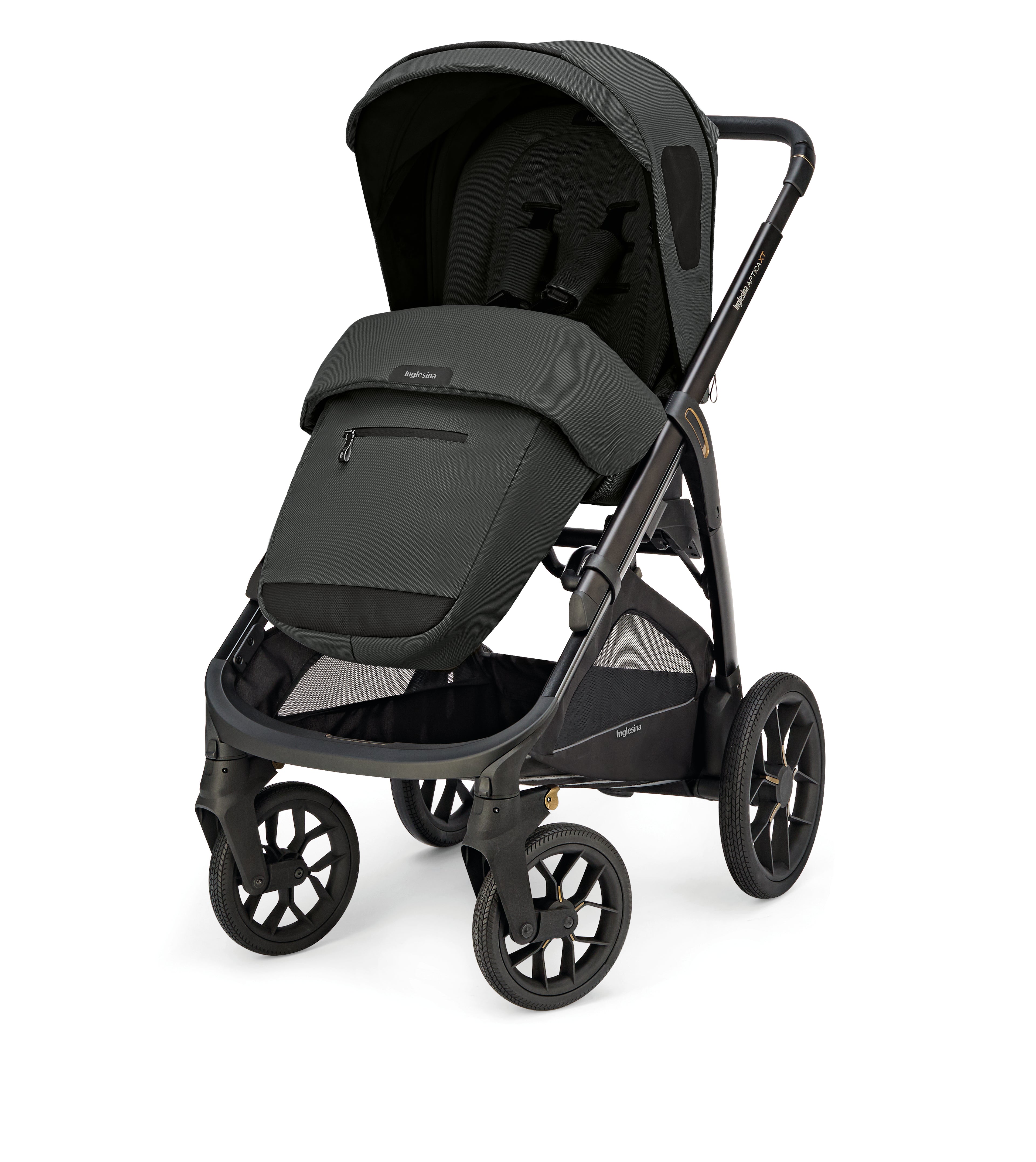 INGLESINA APTICA XT STROLLER -DRW Magnet Grey BLACK CHASSIS 4 IN 1 FULL SET