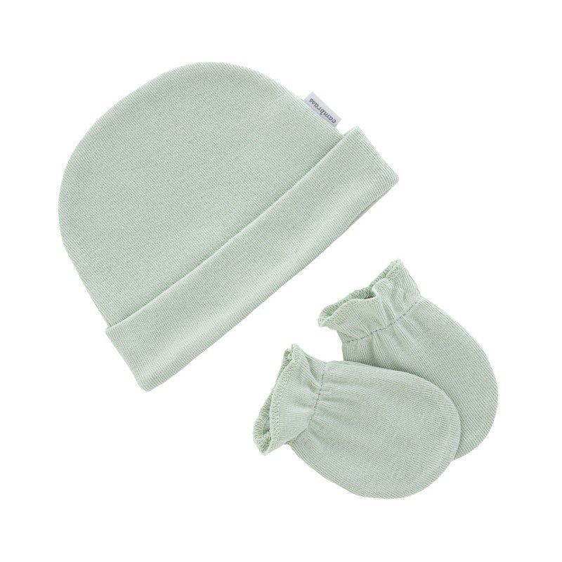 Baby Cotton - Cap & Mitten Set