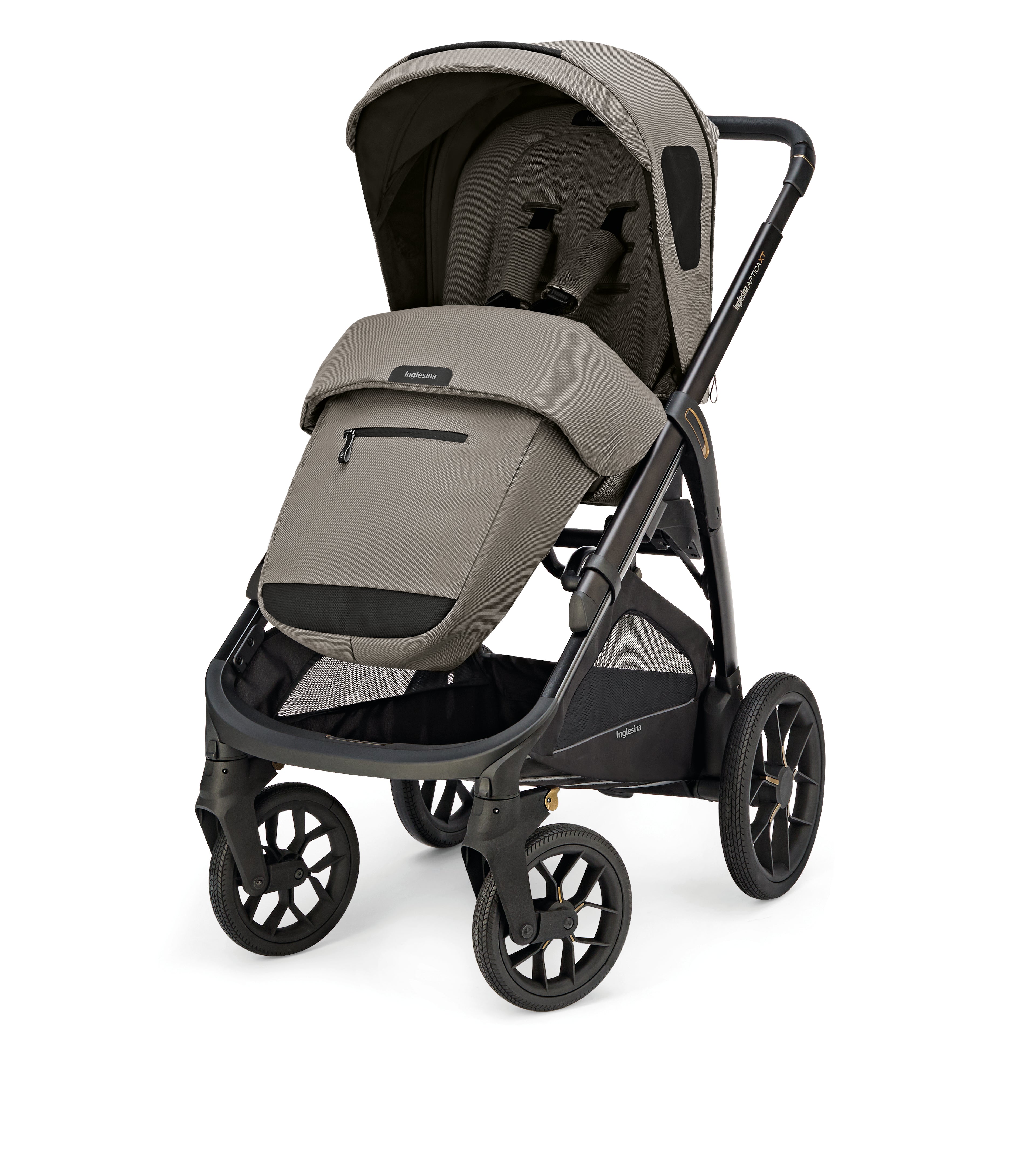 INGLESINA APTICA XT STROLLER -DRW TUNDRA BEIGE+ BLACK CHASSIS 4 IN 1 FULL SET