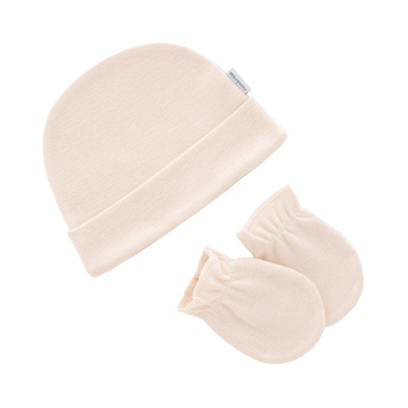 Baby Cotton - Cap & Mitten Set