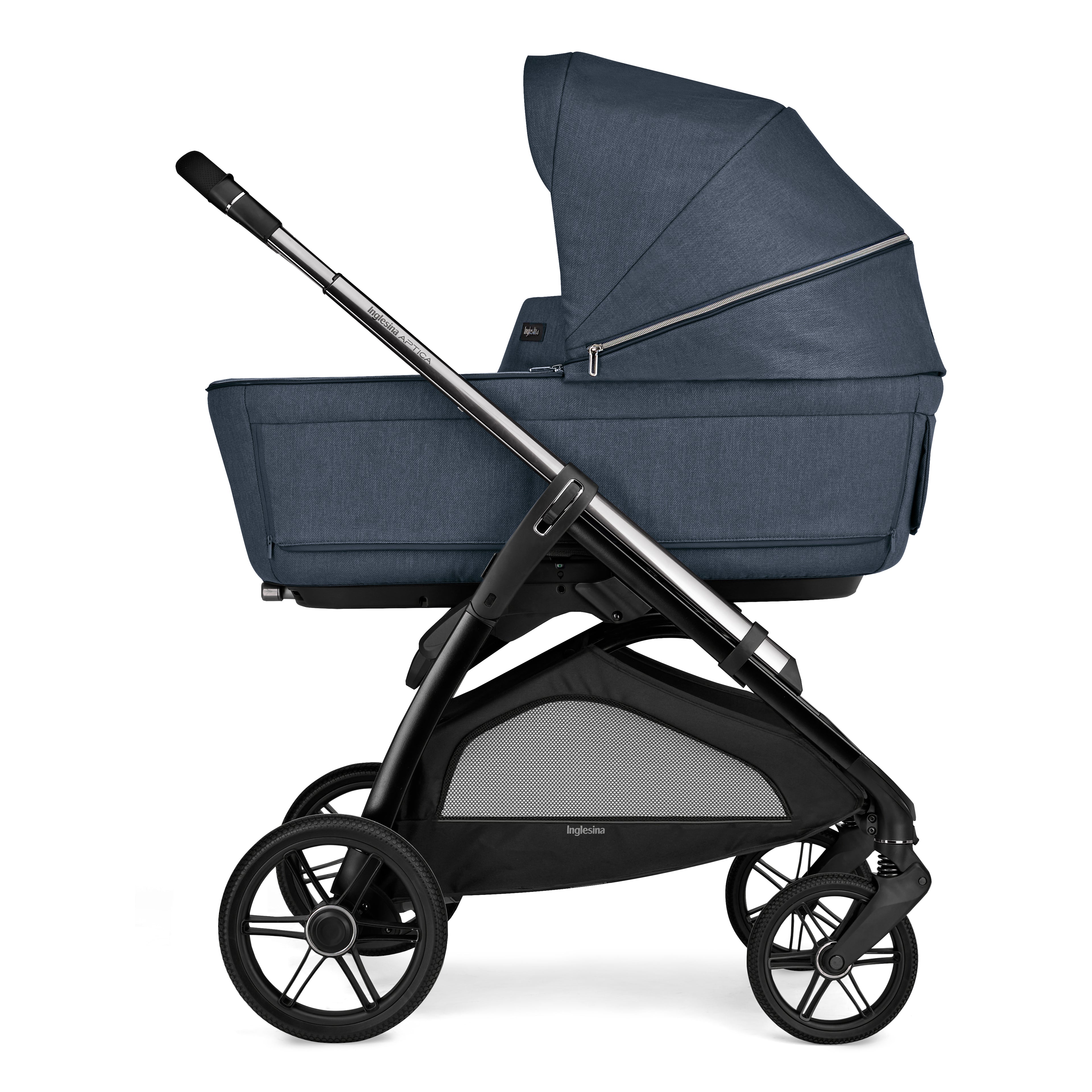 INGLESINA APTICA STROLLER DRW BLUE RESORT+CHASSIS LITIO BLACK 4 IN 1 FULL SET