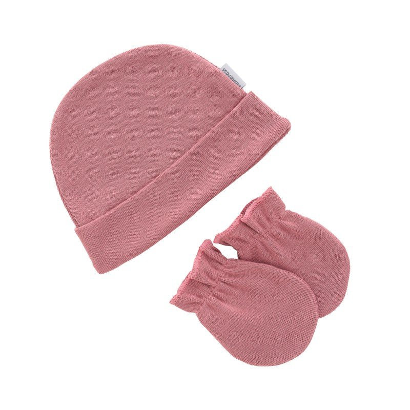 Baby Cotton - Cap & Mitten Set