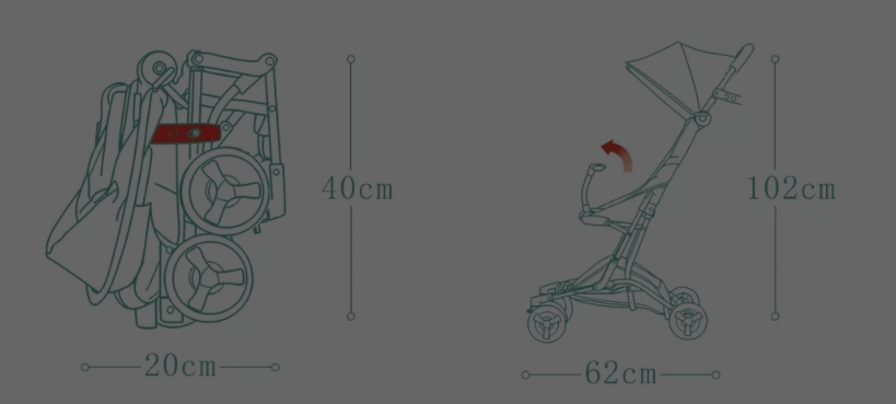 Miila Travel Stroller 6+ Black