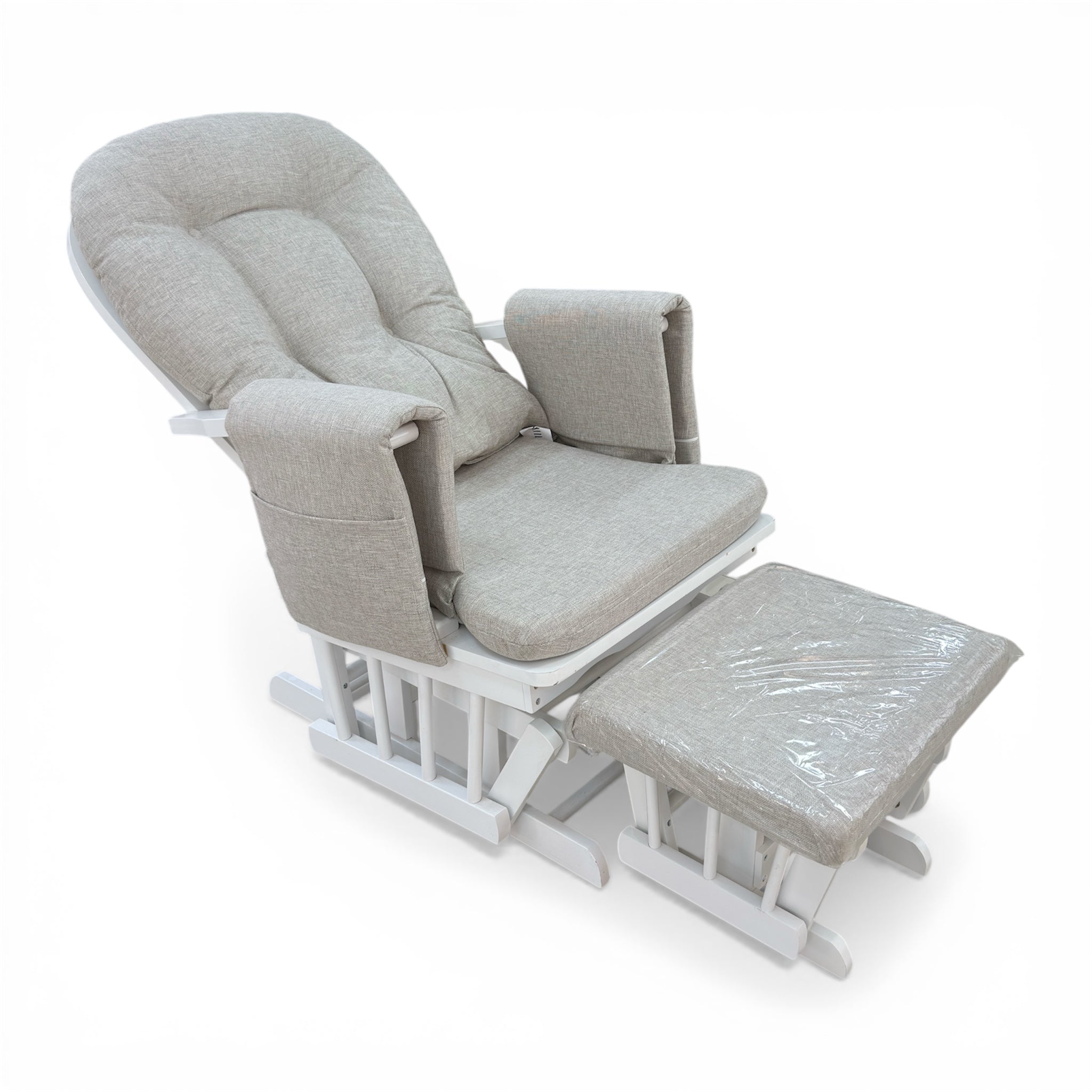 Miila Wooden Nursing Chair Beige
