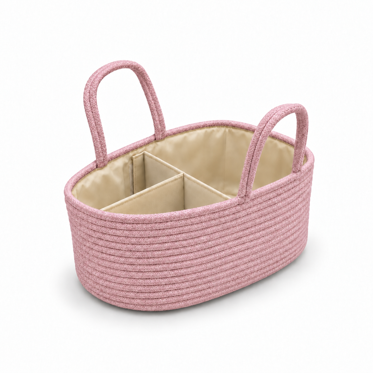 MIILA Baby Diaper Caddy & Organizer Basket with Removable Dividers