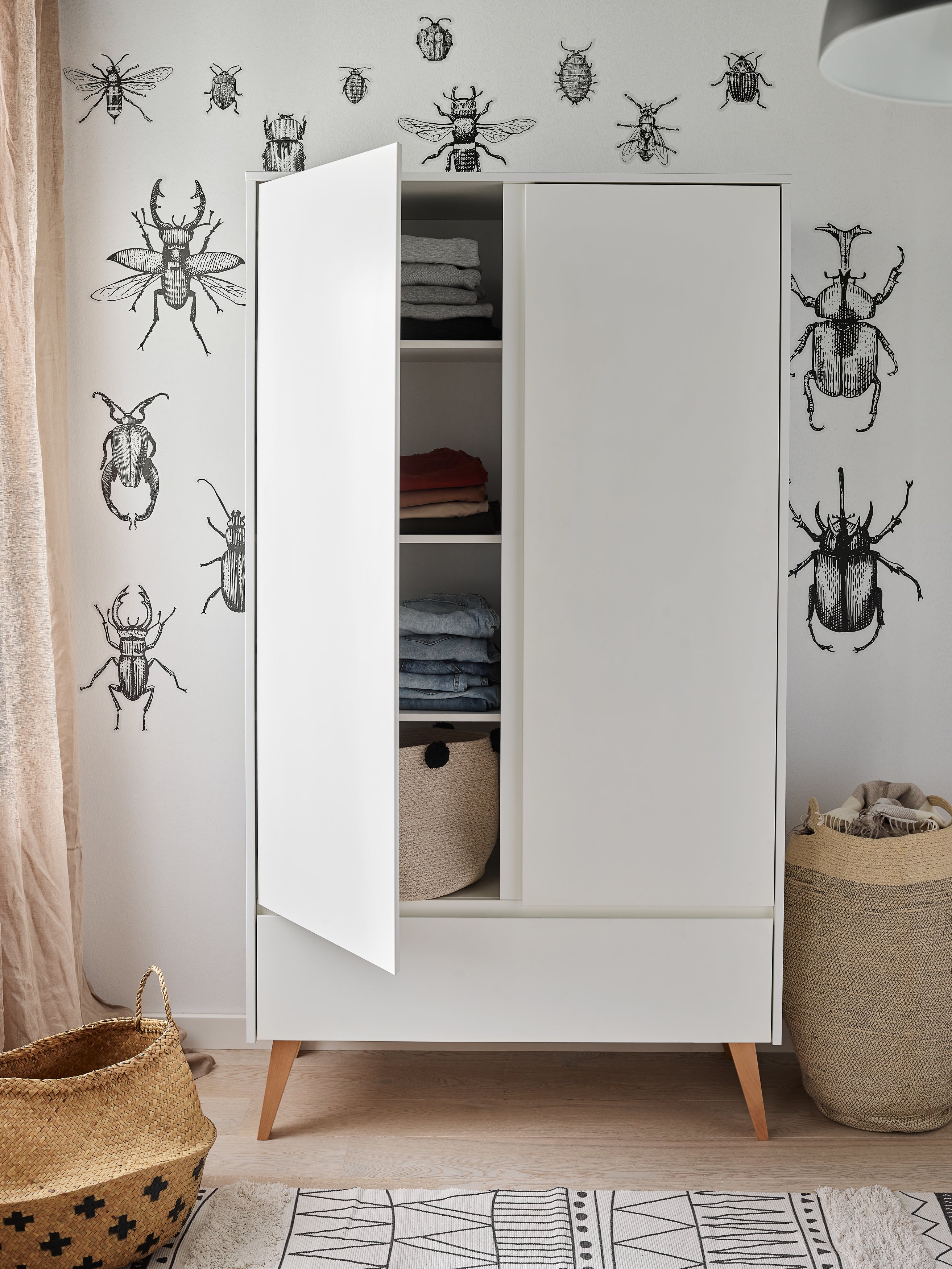 PINIO SWING WARDROBE 2 DOORS WHITE