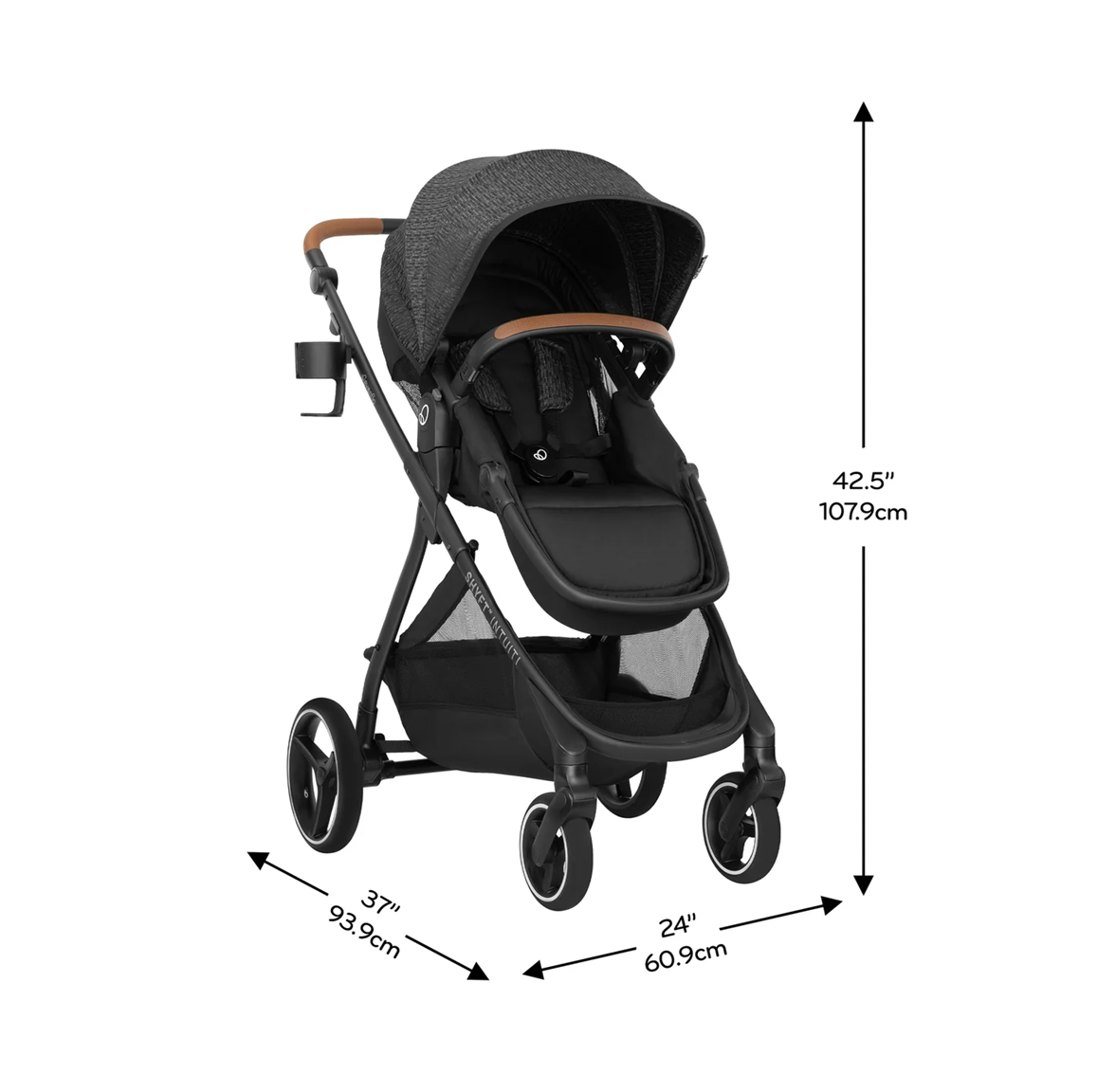 Evenflo - Shyft Intuiti Travel System with Revolve180 LiteMax NXT Rotational Infant Car Seat - Black Shale