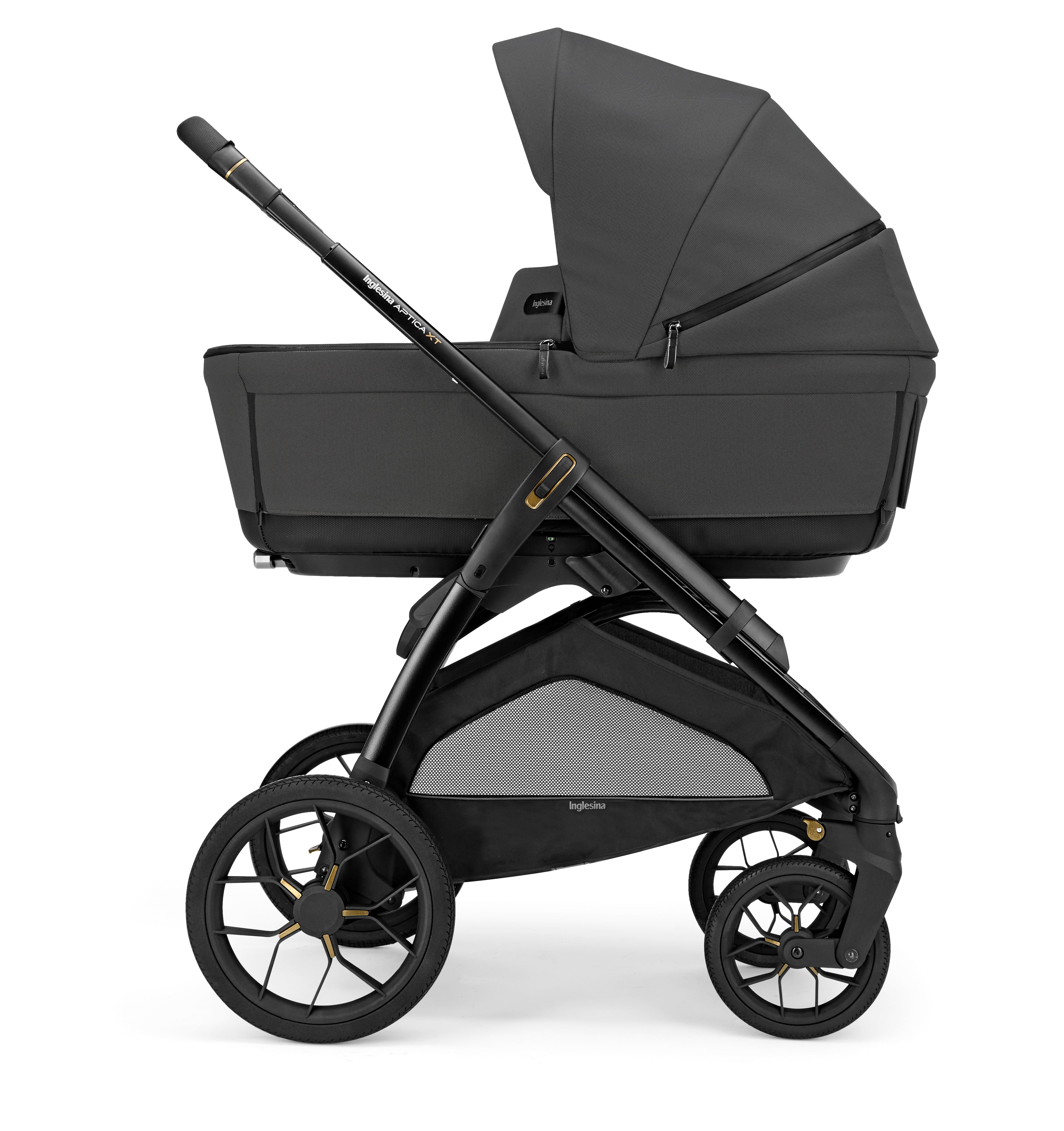 INGLESINA APTICA XT STROLLER -DRW Magnet Grey BLACK CHASSIS 4 IN 1 FULL SET