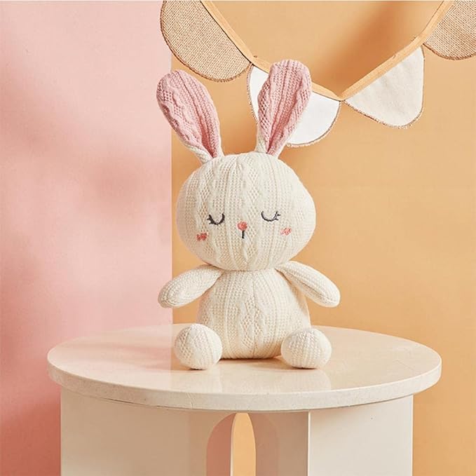 NOOEX TOY SOFT RABBIT OFF WHITE/PINK