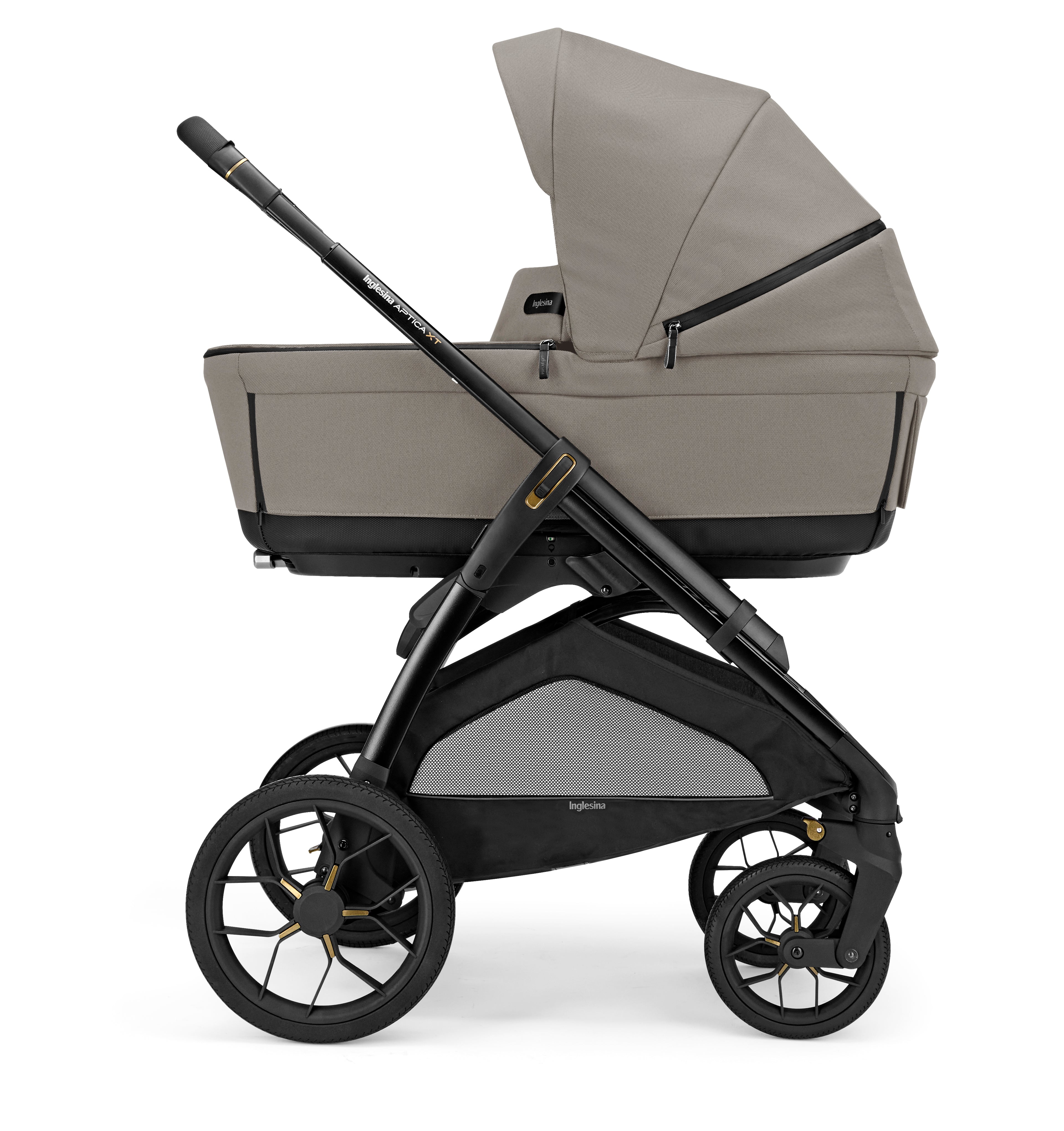 INGLESINA APTICA XT STROLLER -DRW TUNDRA BEIGE+ BLACK CHASSIS 4 IN 1 FULL SET