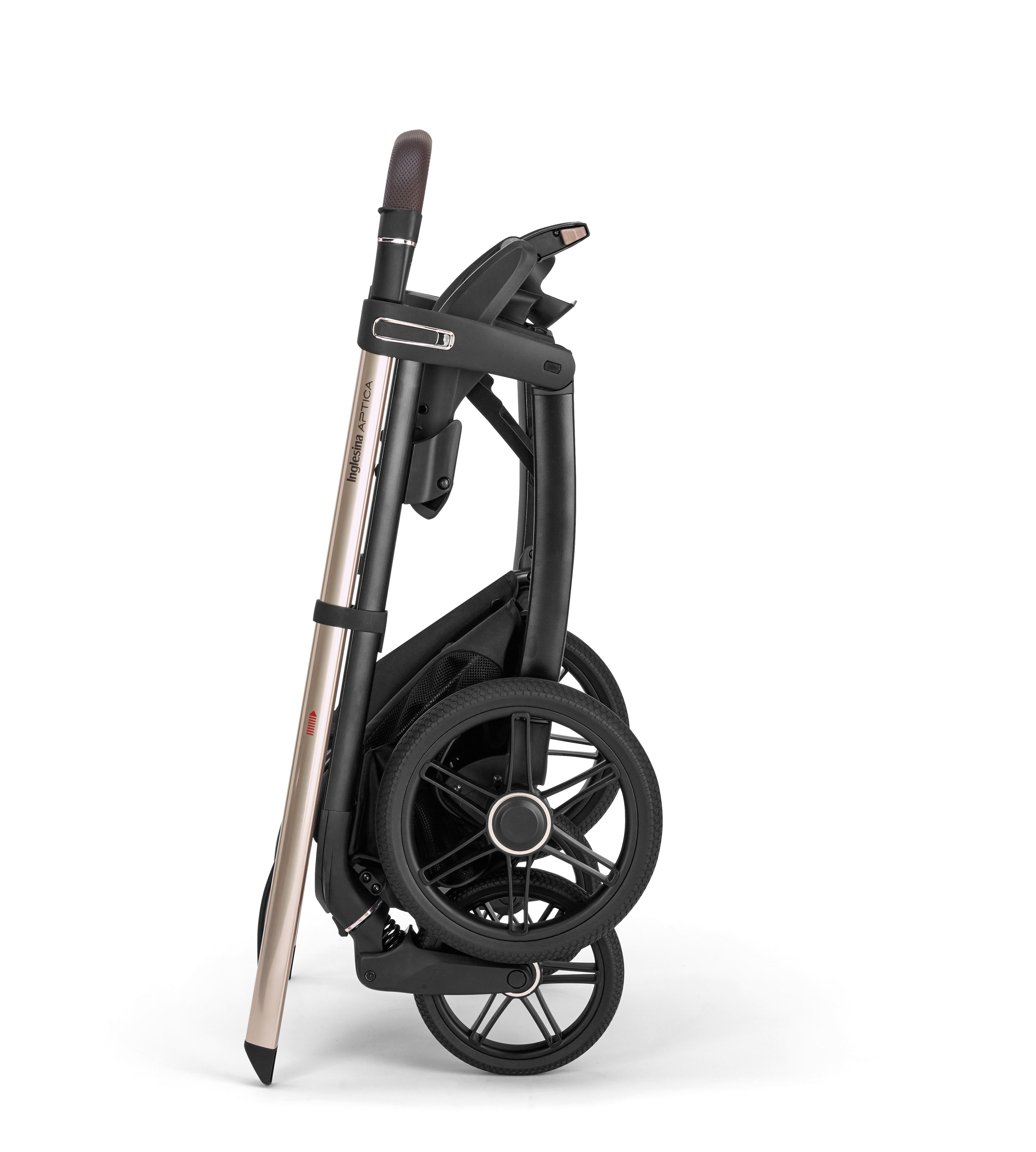 INGLESINA APTICA STROLLER VELVET GREY+CHASSIS PALLADIO BLACK 4 IN 1 FULL SET