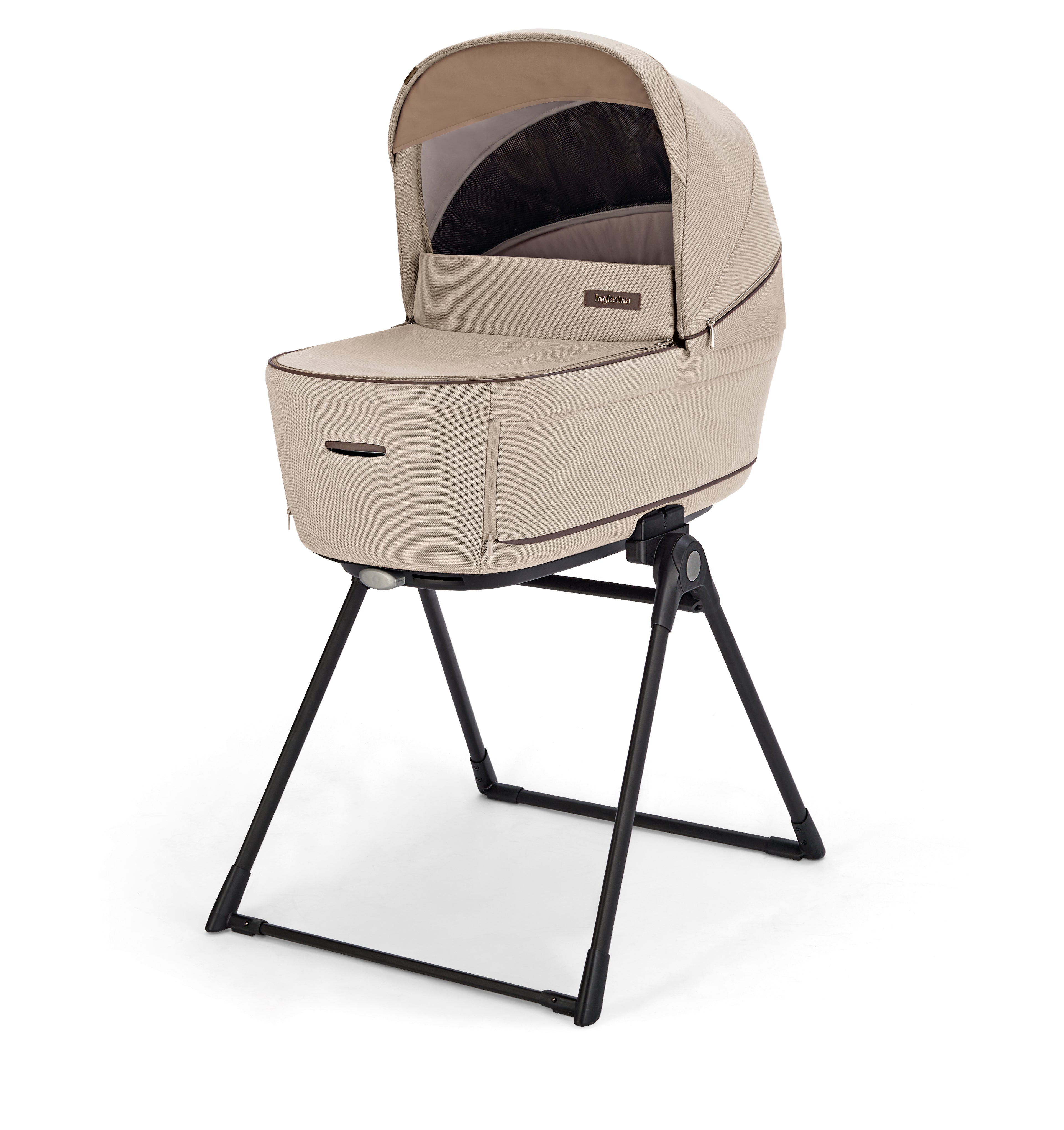 INGLESINA APTICA STROLLER PASHMINA BEIGE+CHASSIS PALLADIO BLACK 4 IN 1 FULL SET