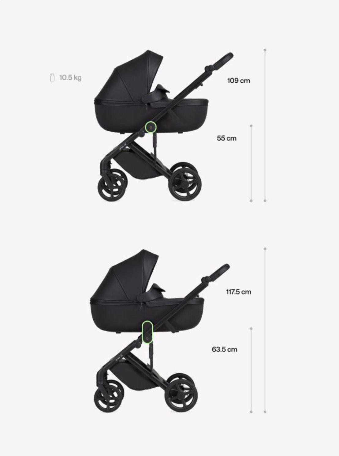 Anex Eli Stroller 2in1 (Secret)
