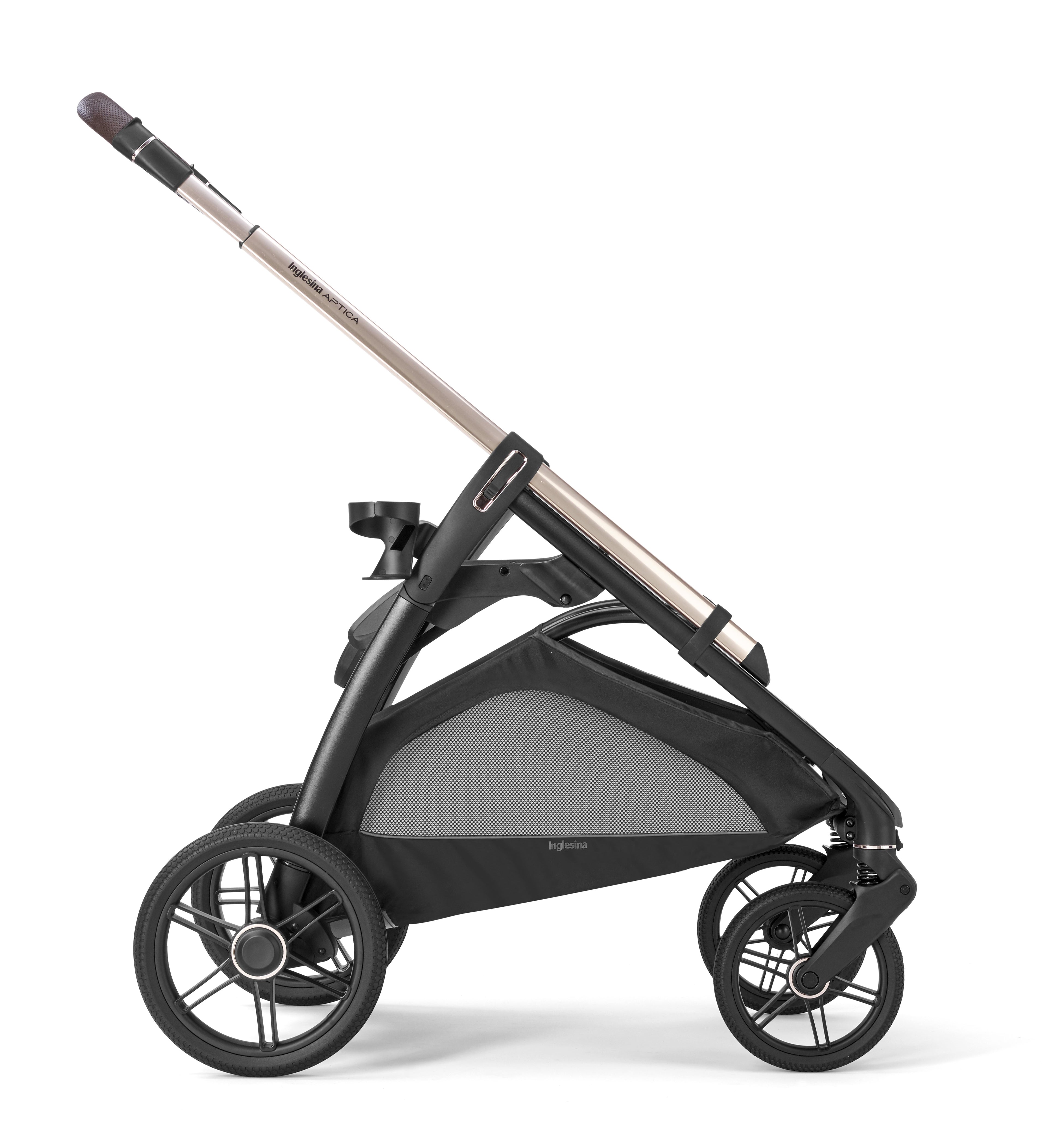 INGLESINA APTICA STROLLER PASHMINA BEIGE+CHASSIS PALLADIO BLACK 4 IN 1 FULL SET