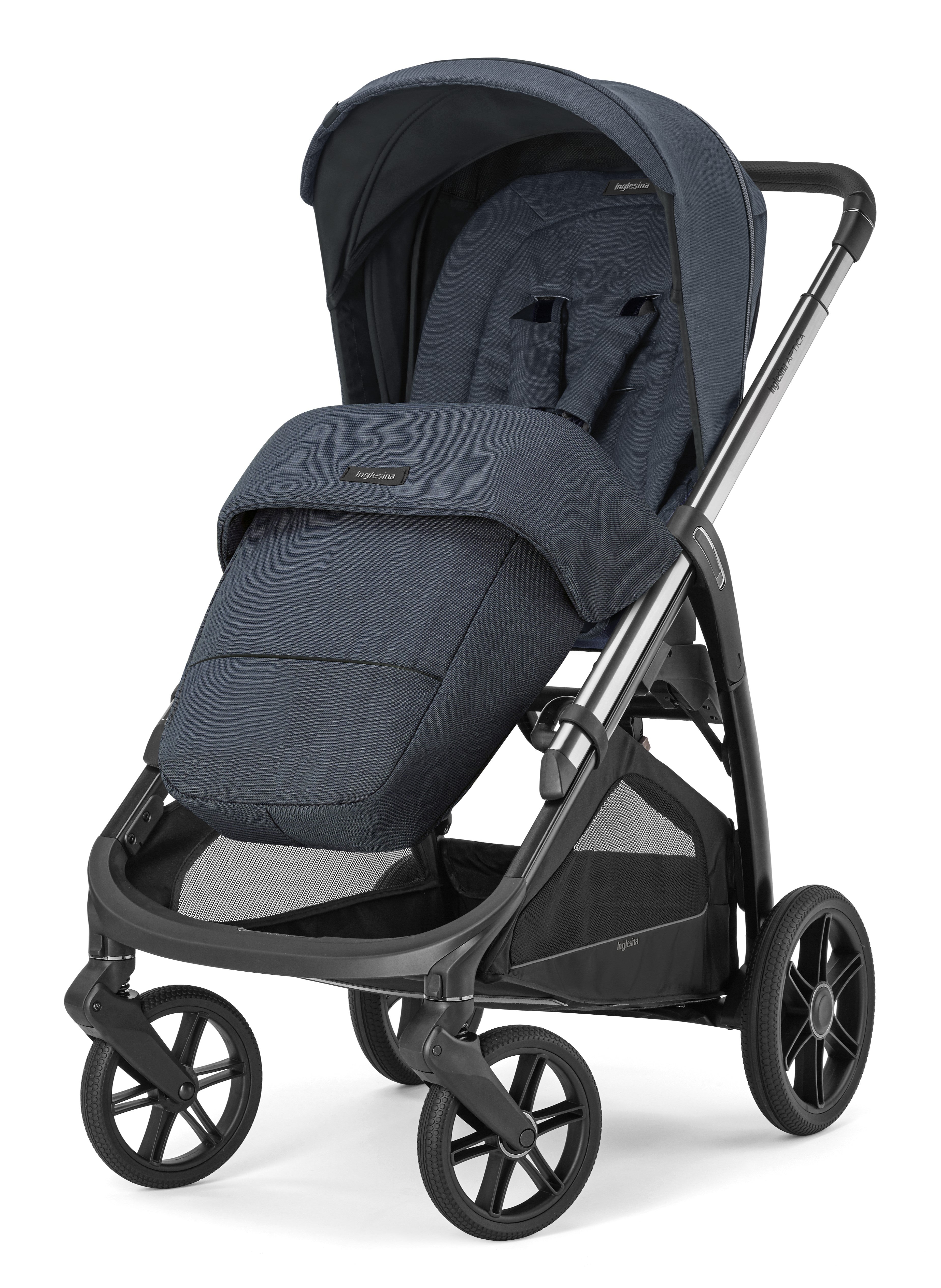 INGLESINA APTICA STROLLER DRW BLUE RESORT+CHASSIS LITIO BLACK 4 IN 1 FULL SET