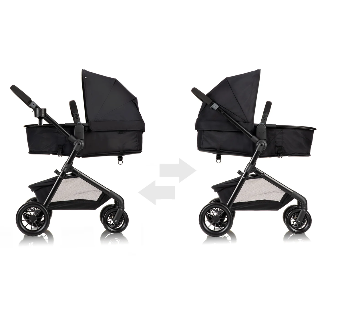 Evenflo - Pivot Modular Travel System with LiteMax Infant Car Seat - Casual Gray