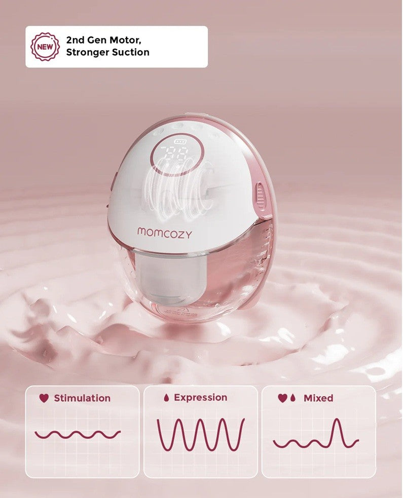 Momcozy Mobile Style Double Breast Pump M6 Maroon