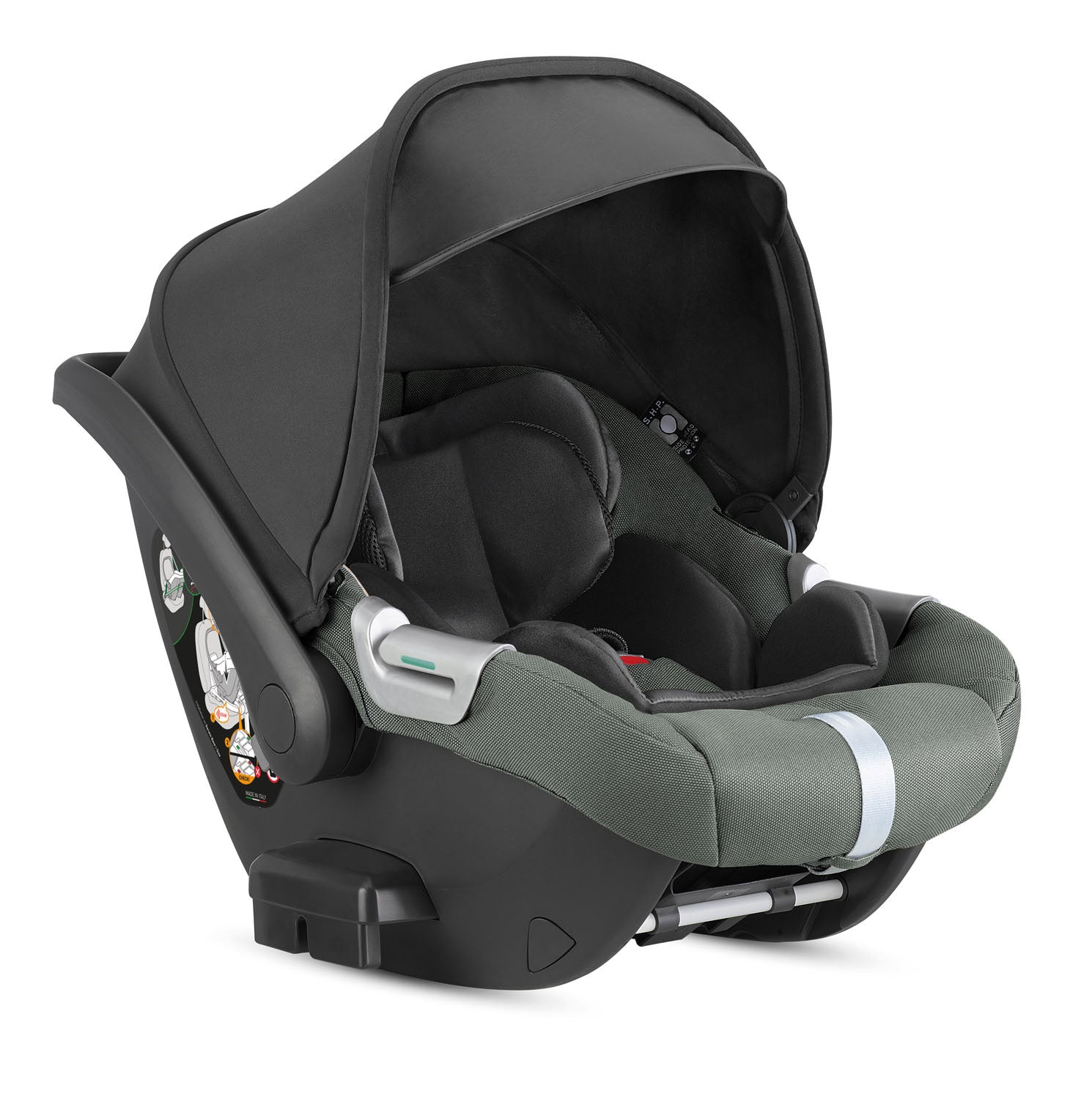 INGLESINA APTICA XT STROLLER -DRW TAIGA GREEN BLACK CHASSIS 4 IN 1 FULL SET