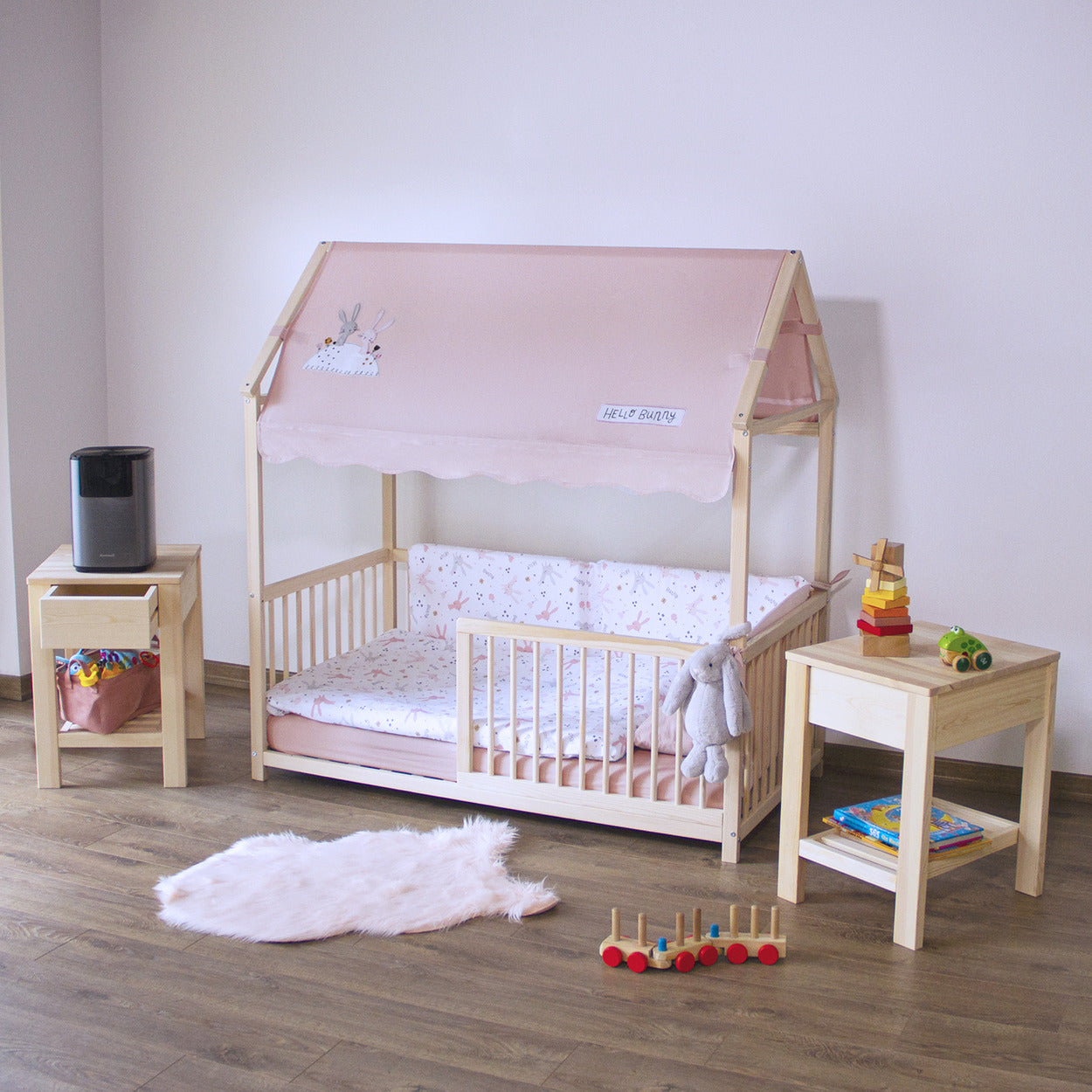 Kukka Natural Wood Montessori Bed 70×140 cm