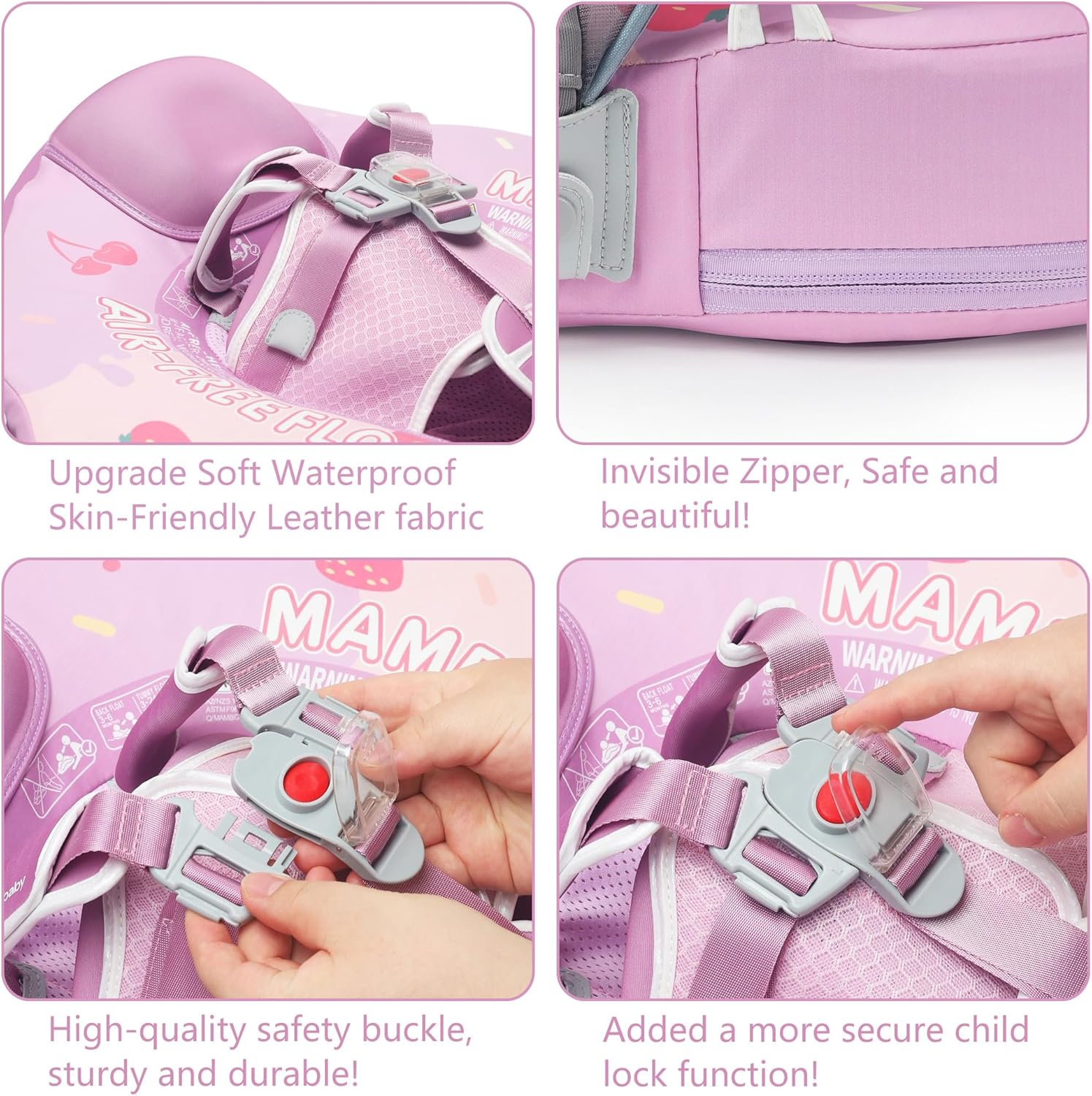 MAMBOBABY BABY FLOAT ICE CREAM PURPLE