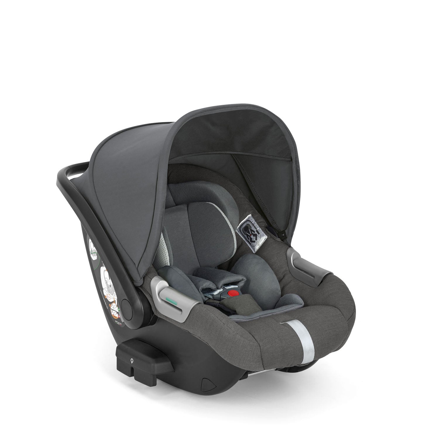 INGLESINA APTICA STROLLER VELVET GREY+CHASSIS PALLADIO BLACK 4 IN 1 FULL SET