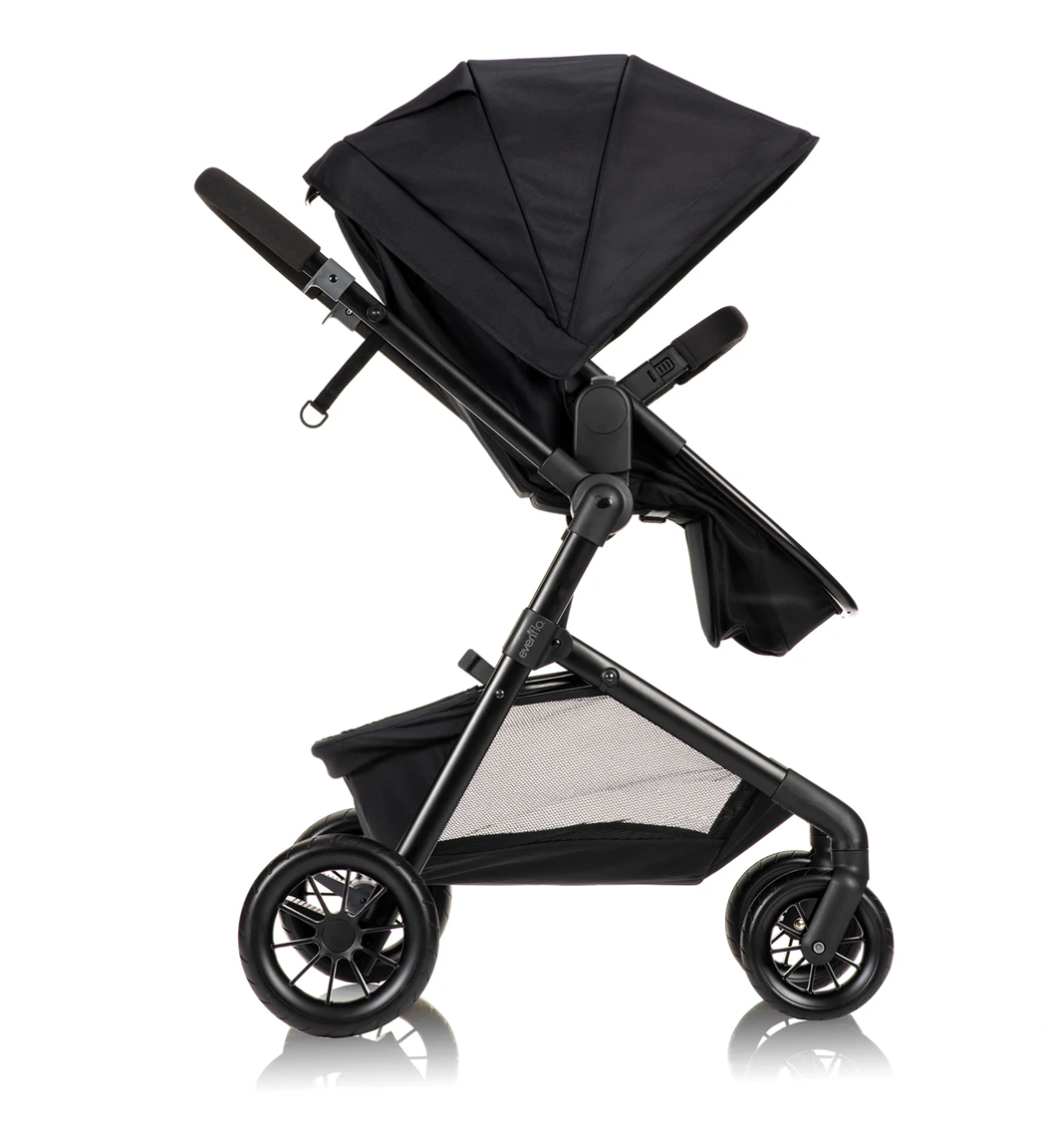 Evenflo - Pivot Modular Travel System with LiteMax Infant Car Seat - Casual Gray