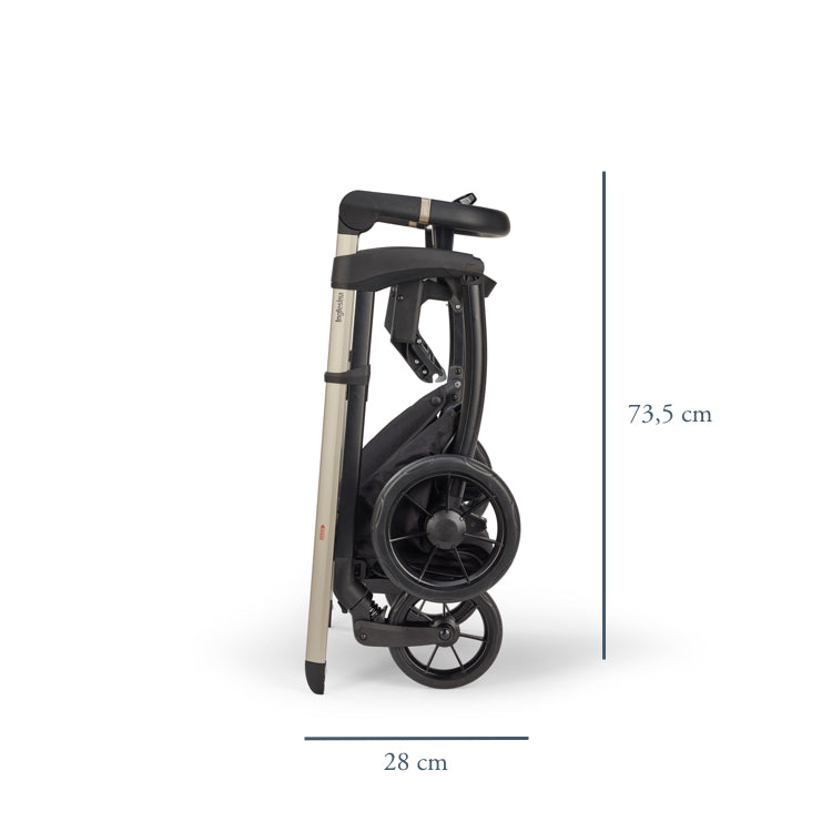 INGLESINA ELECTA STROLLER DARWIN DUMBO CARAMEL+ CHASSIS BLACK 4 IN 1 FULL SET