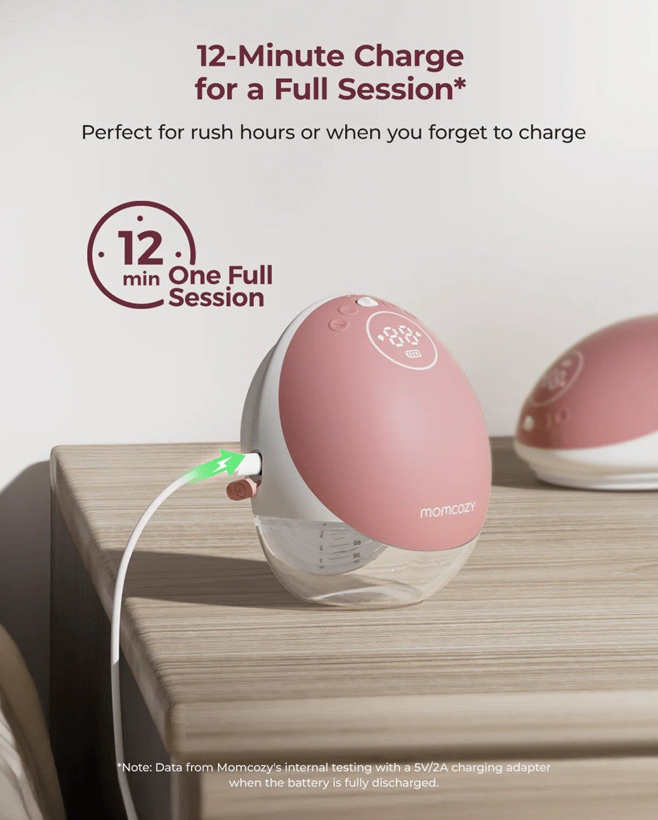 Momcozy Mobile Flow™ Hands-Free Double Breast Pump M9 Maroon