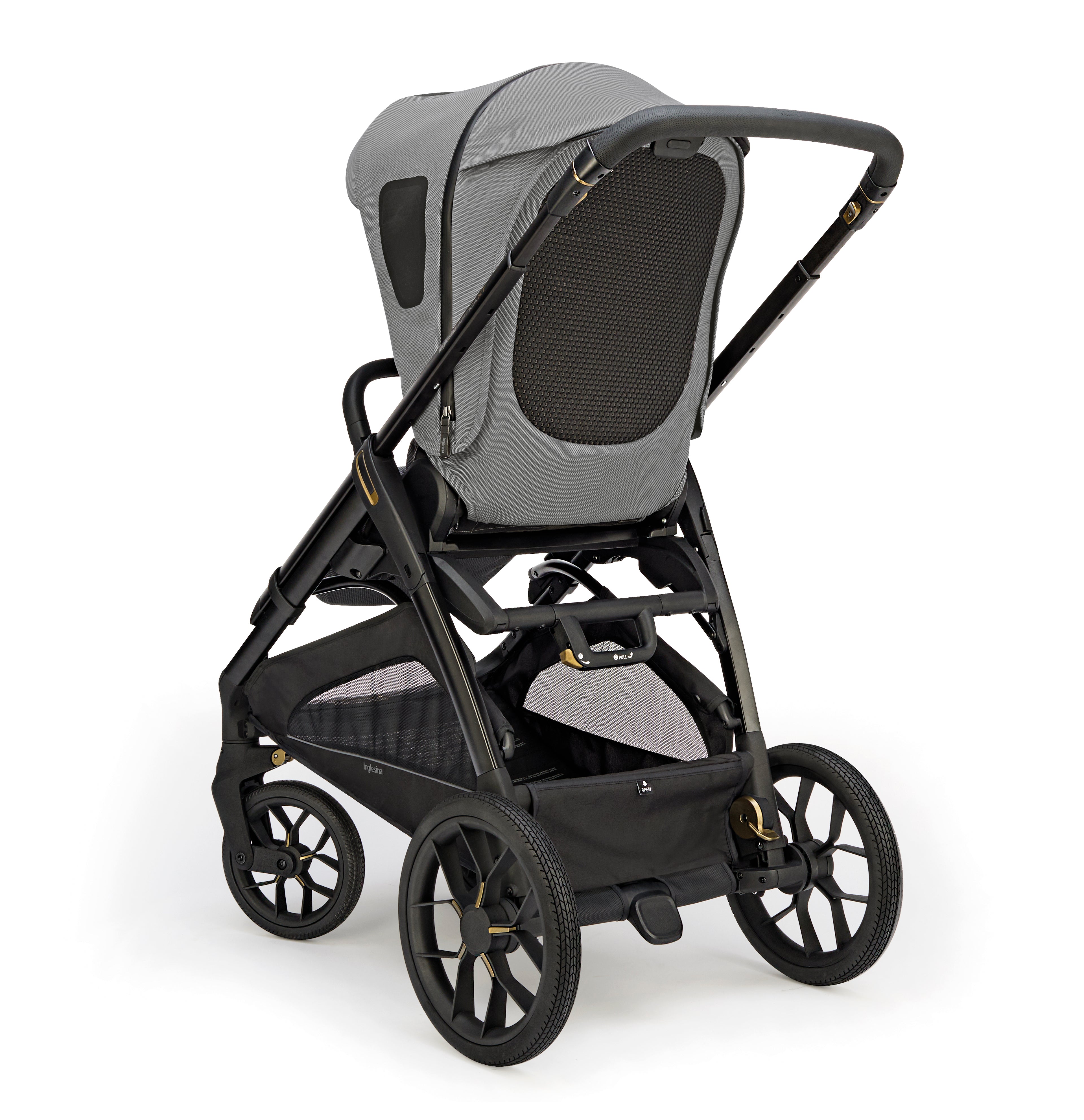 INGLESINA APTICA XT STROLLER -DRW Magnet Grey BLACK CHASSIS 4 IN 1 FULL SET