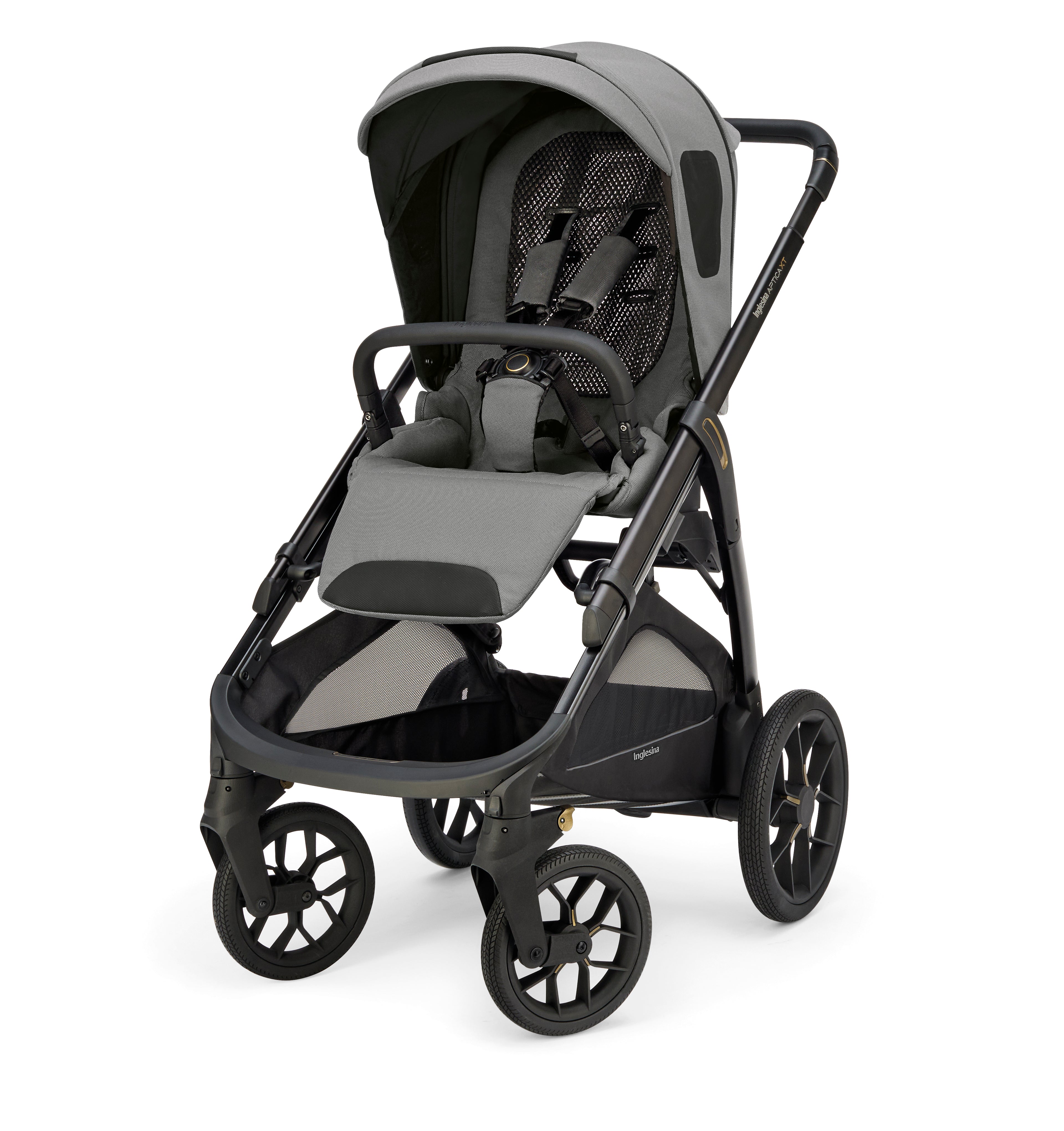 INGLESINA APTICA XT STROLLER -DRW Magnet Grey BLACK CHASSIS 4 IN 1 FULL SET