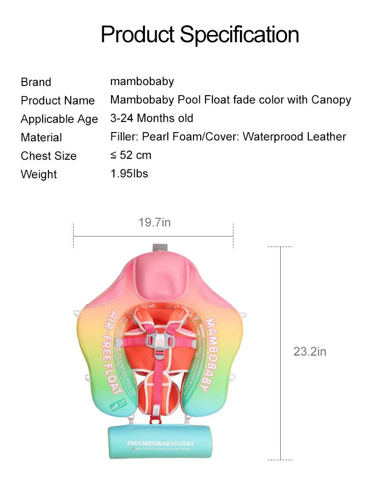 MAMBOBABY BABY FLOAT RAINBOW