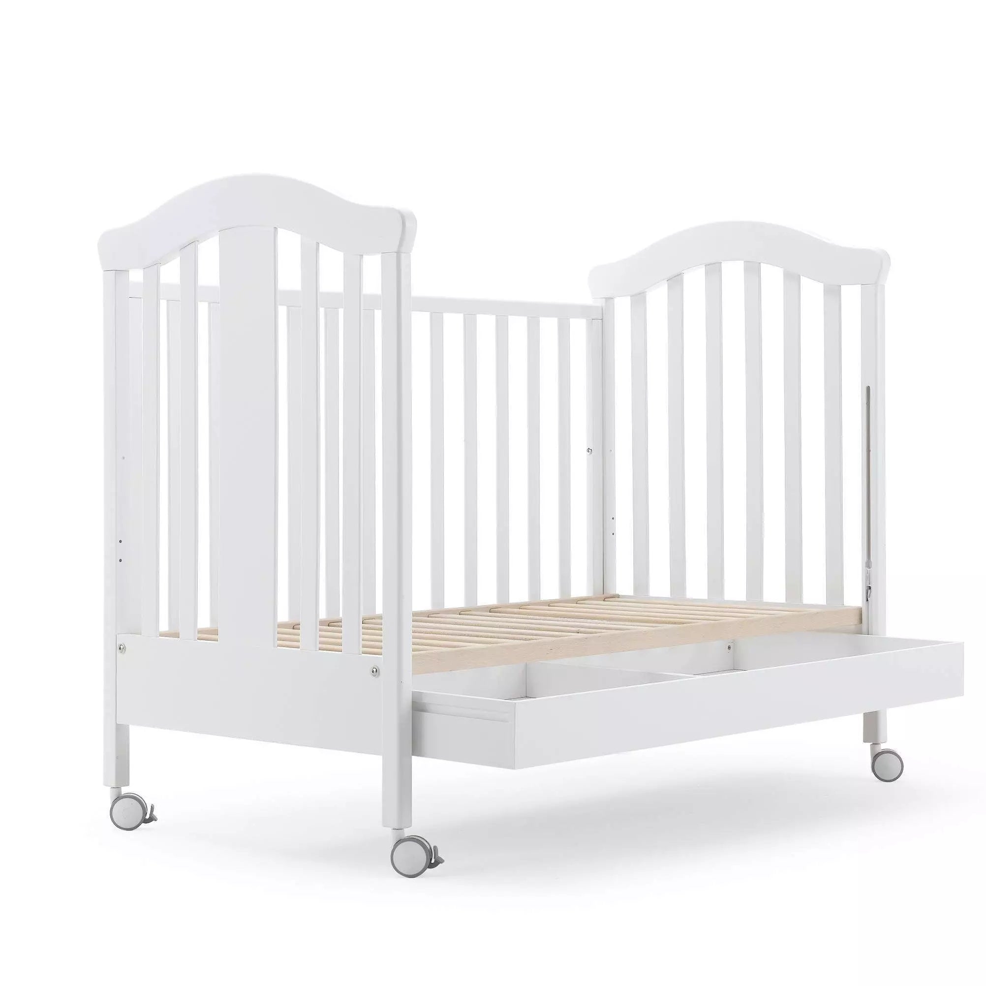 Erbesi Tato Crib White Tortora