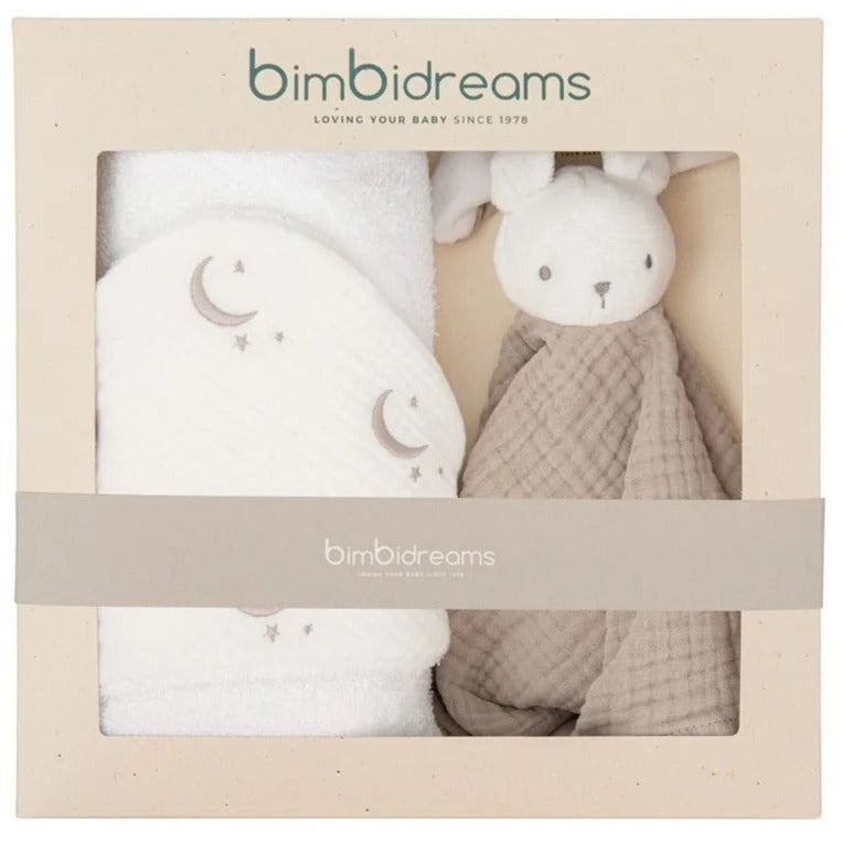 Bimbidreams (Hooded Towel+Doudou) white
