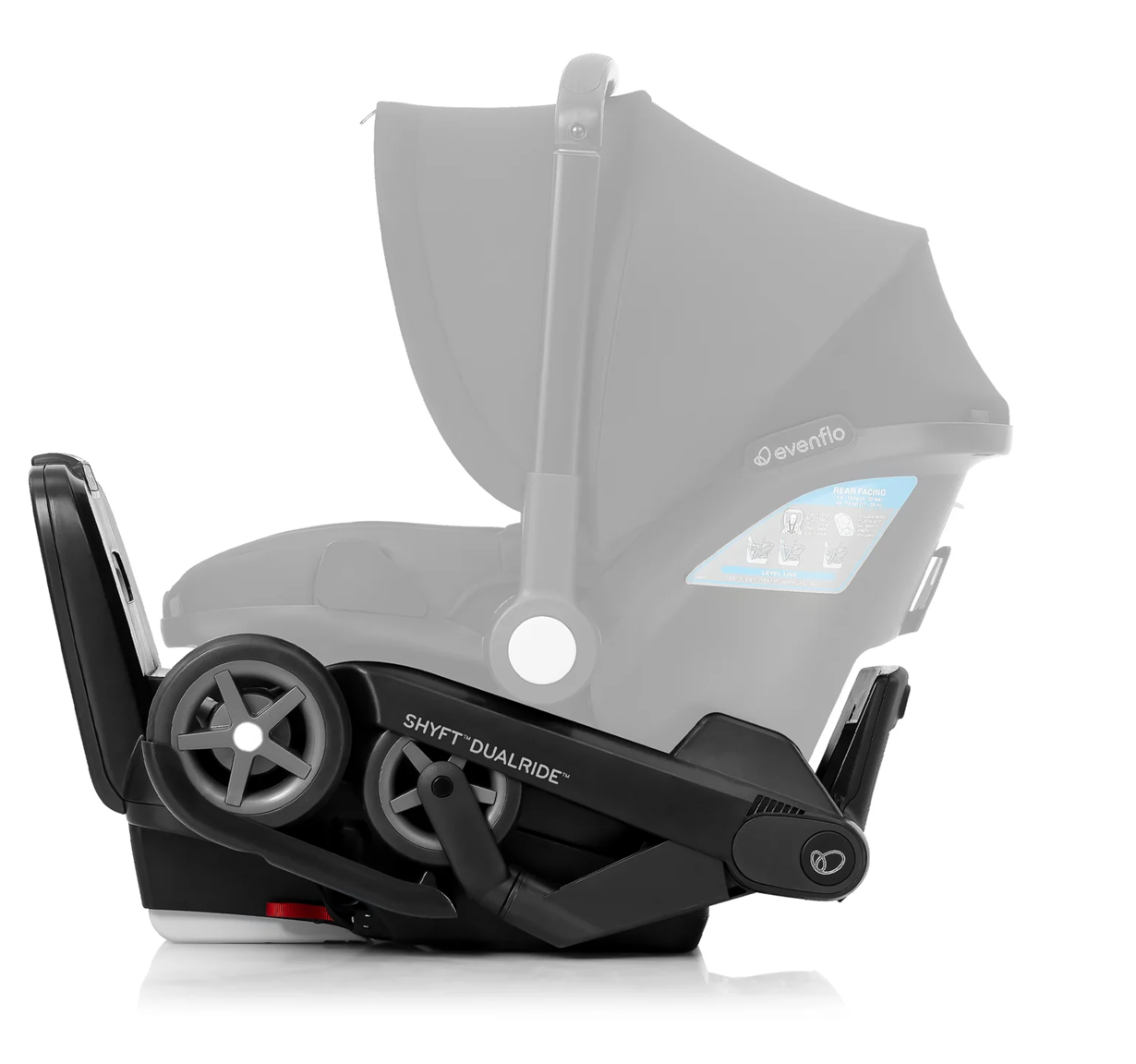 Evenflo - Shyft DualRide Infant Car Seat and Stroller Combo - Beaufort Black