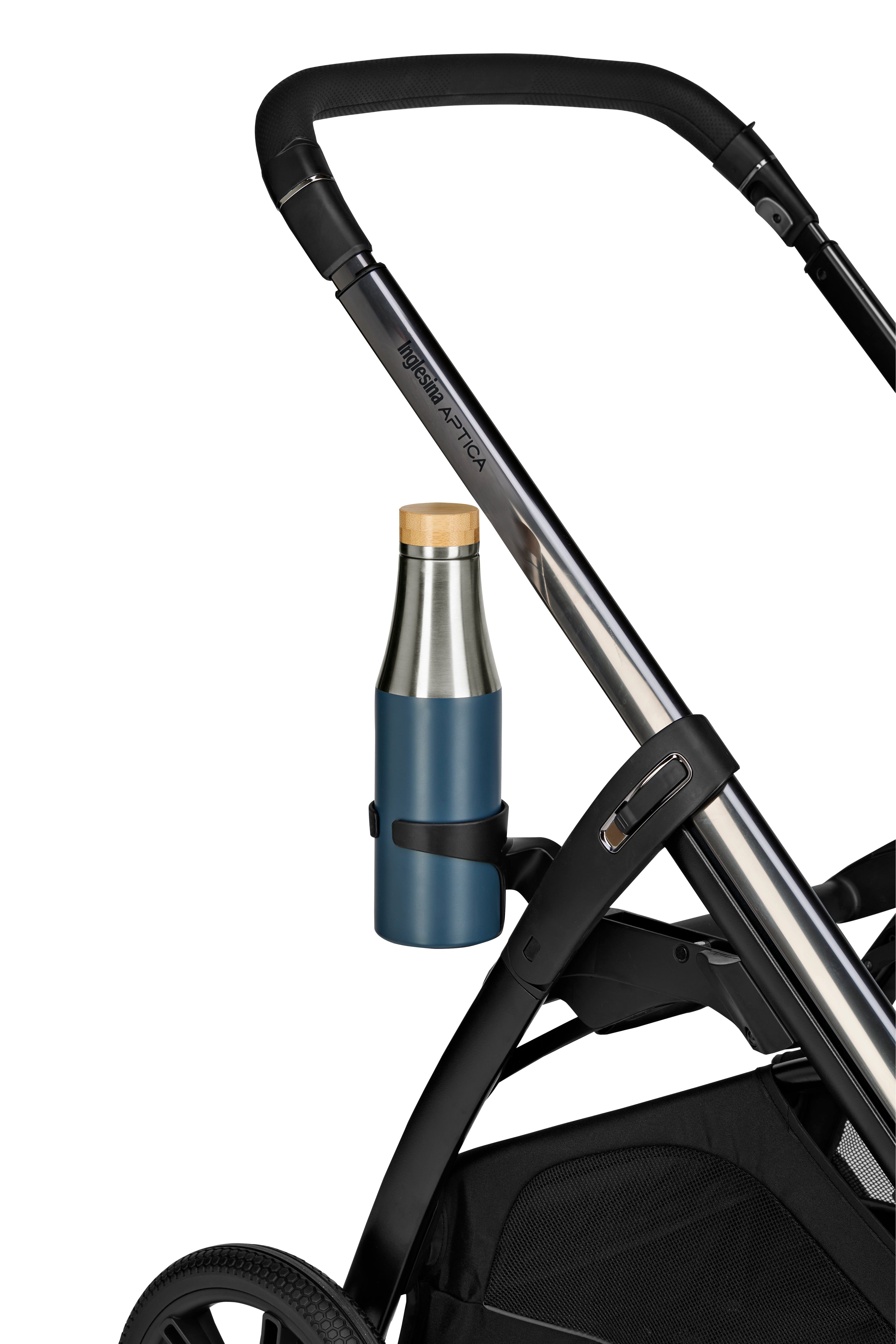 INGLESINA APTICA STROLLER VELVET GREY+CHASSIS PALLADIO BLACK 4 IN 1 FULL SET