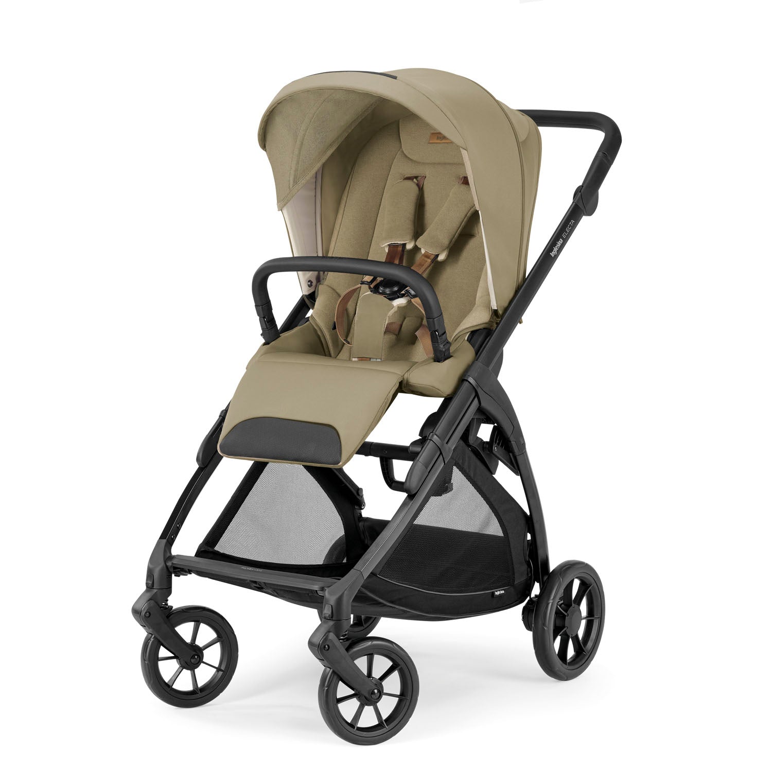 INGLESINA ELECTA STROLLER DARWIN DUMBO CARAMEL+ CHASSIS BLACK 4 IN 1 FULL SET