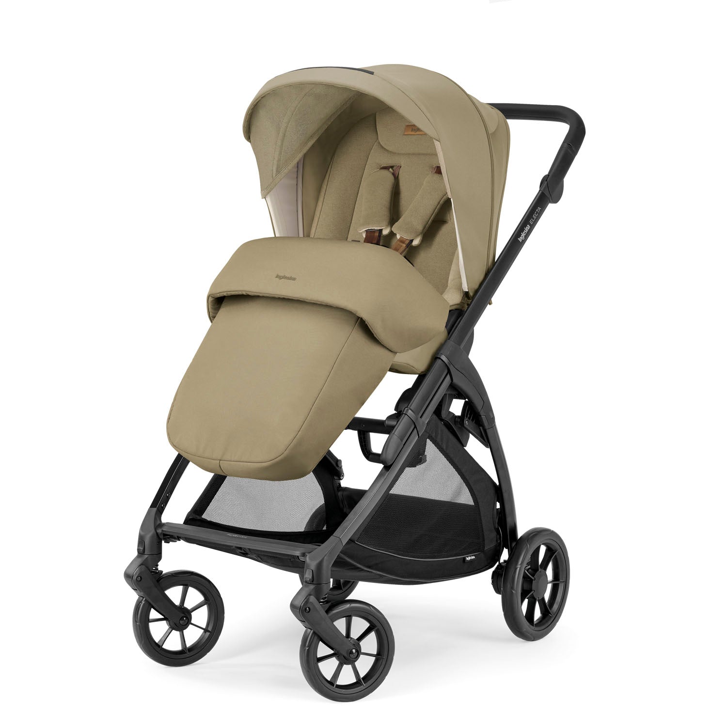 INGLESINA ELECTA STROLLER DARWIN DUMBO CARAMEL+ CHASSIS BLACK 4 IN 1 FULL SET