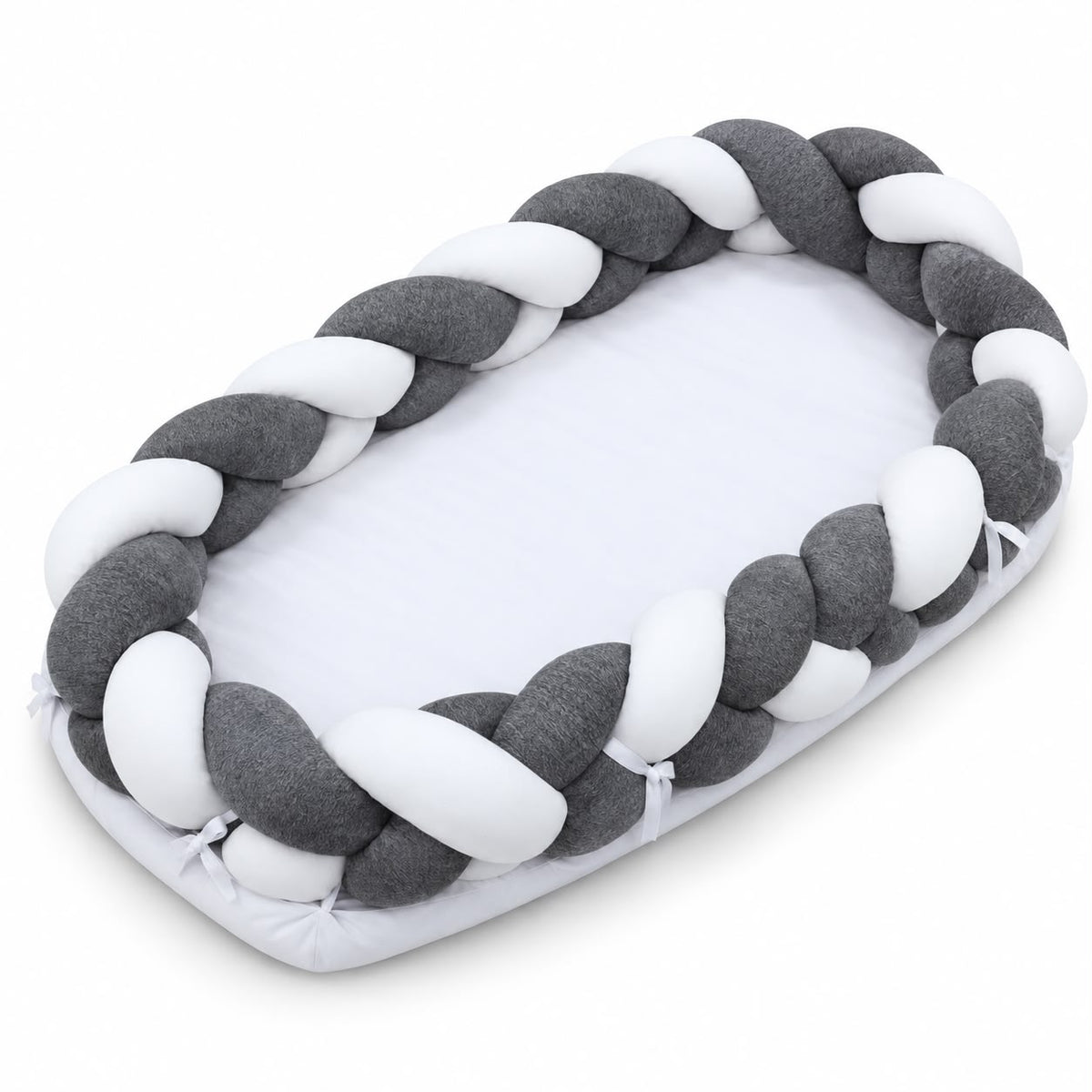 BABY MOON KNOTTED Wrapped Bumper With Mattress