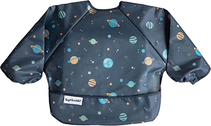 Tiny Twinkle Full Sleeve Bib - Space* Small