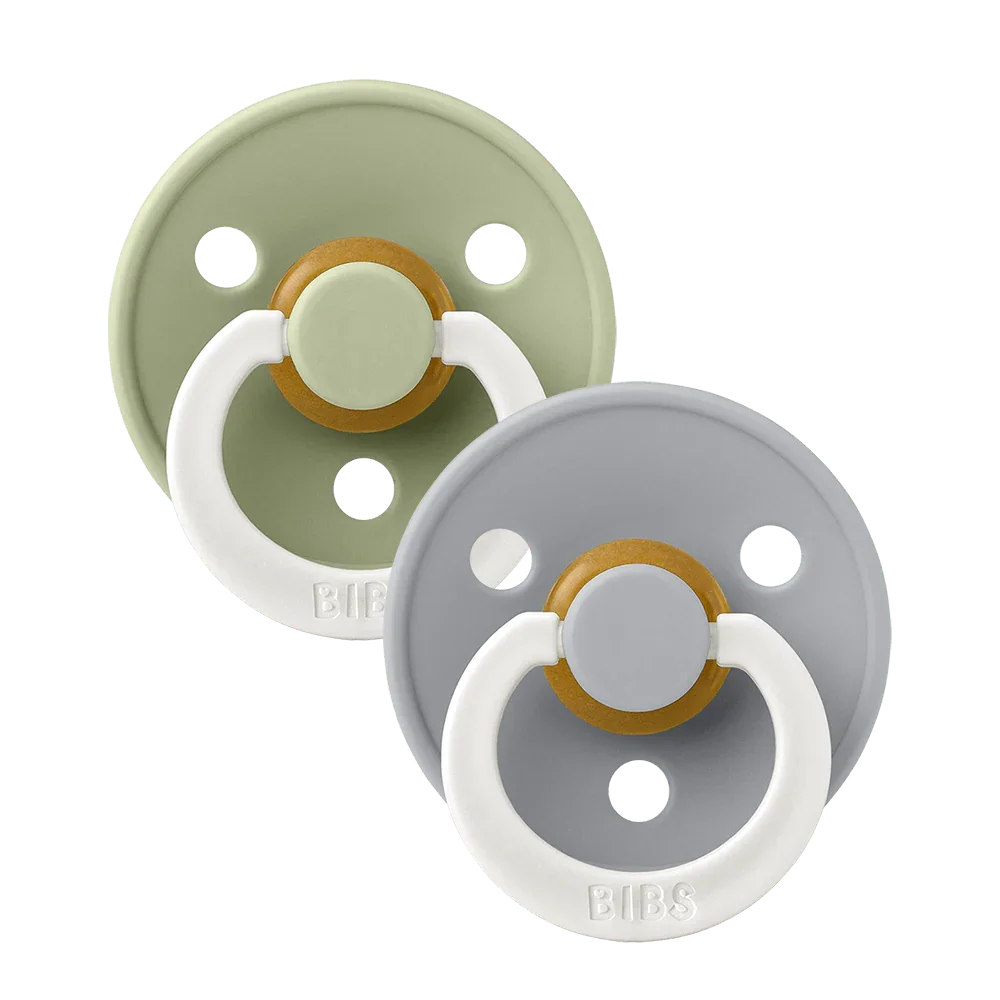 Bibs Pacifier 2 Pack Latex Glow