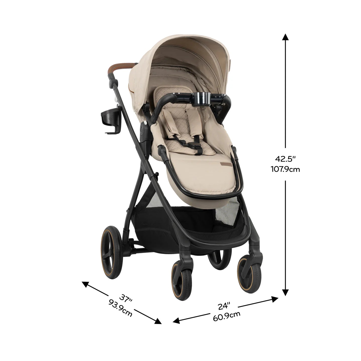Evenflo - Shyft Intuiti+ Travel System featuring Revolve180 LiteMax NXT with SensorySoothe - Travertine