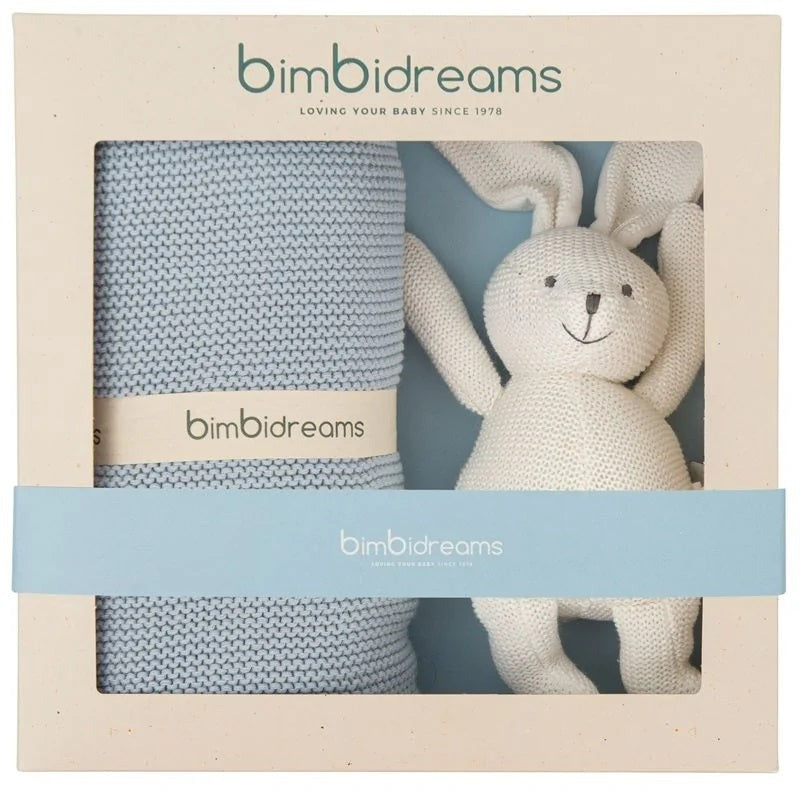 Bimbidreams (Blanket +Plush Toy) Blue