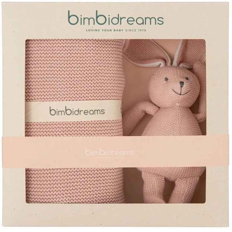 Bimbidreams (Blanket +Plush Toy) Pink