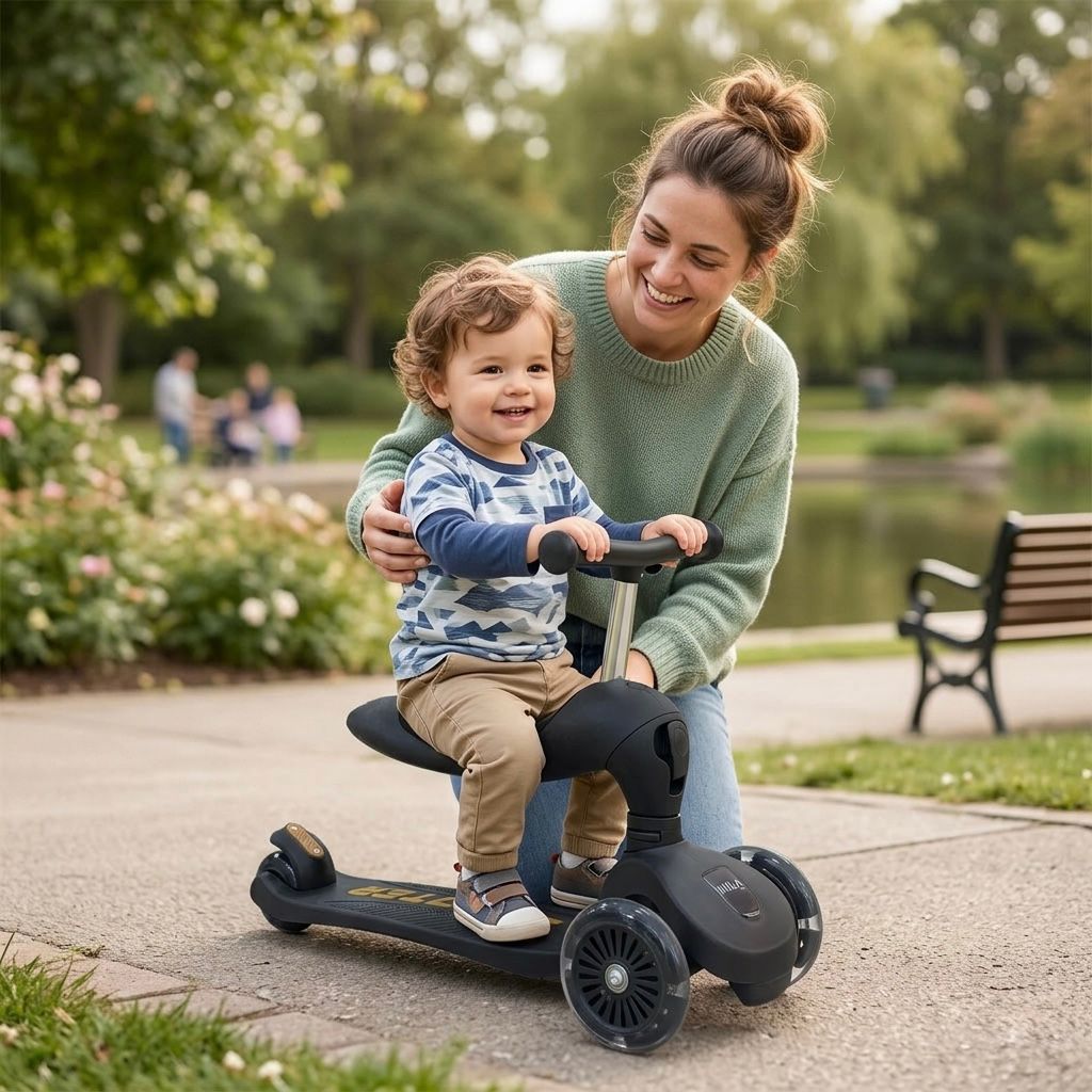 MIILA SCOOTER 2 IN 1 BLACK