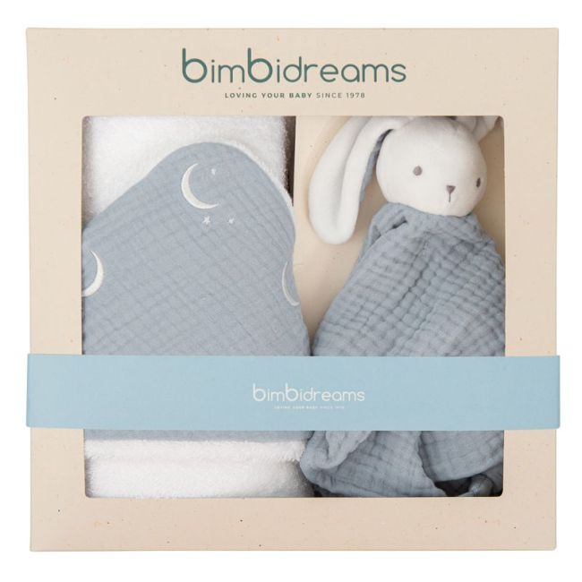 Bimbidreams (Hooded Towel +Doudou) Blue